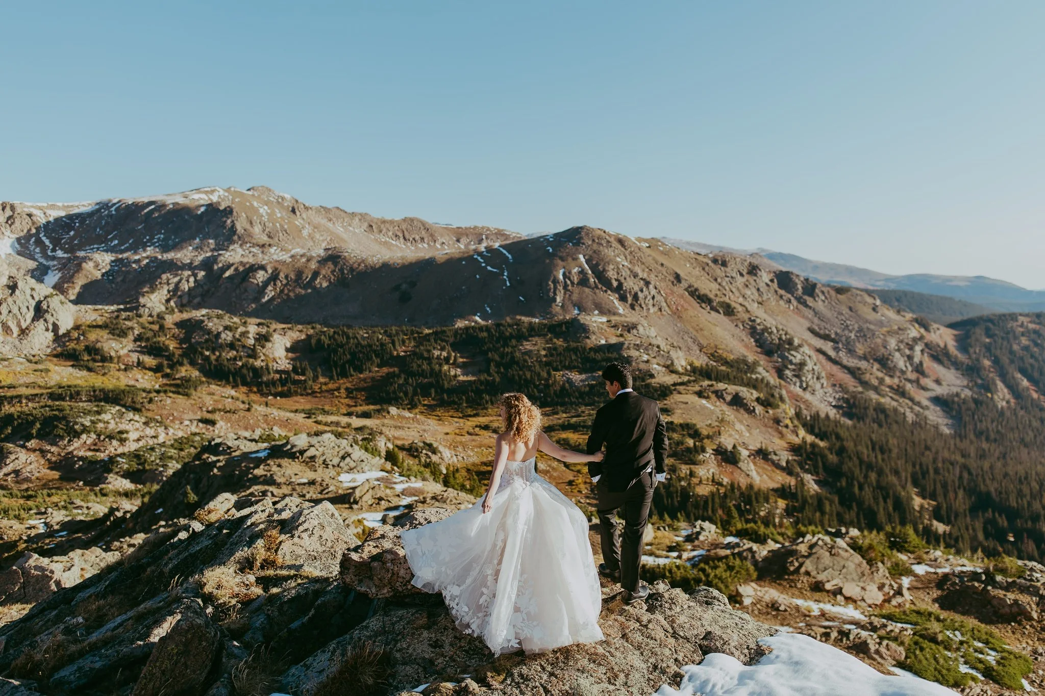 Fall Mountaintop Elopement at an Alpine Lake in Winter Park, Colorado