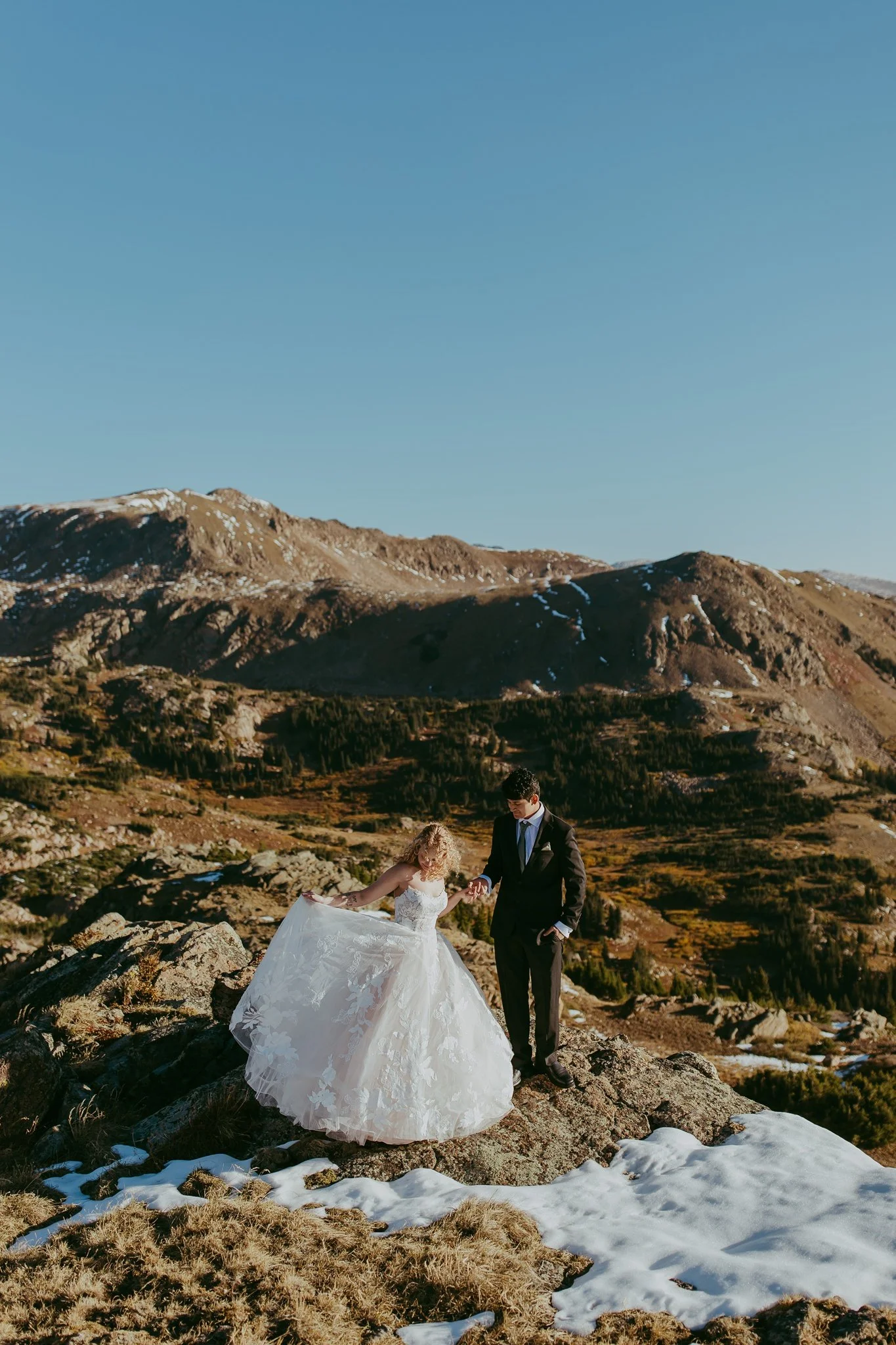 Fall Mountaintop Elopement at an Alpine Lake in Winter Park, Colorado