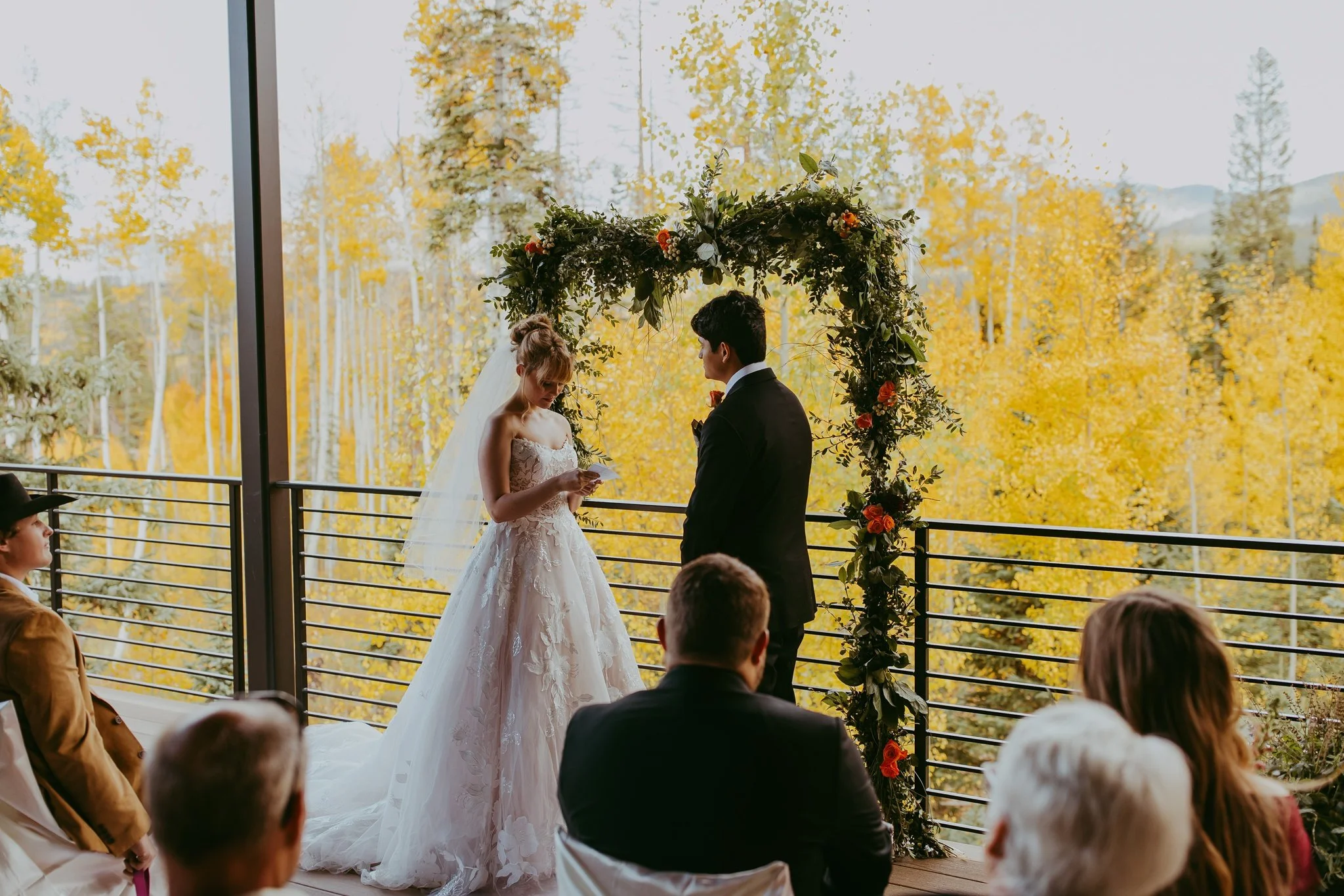 Fall Elopement in an Aspen Grove in Winter Park, Colorado