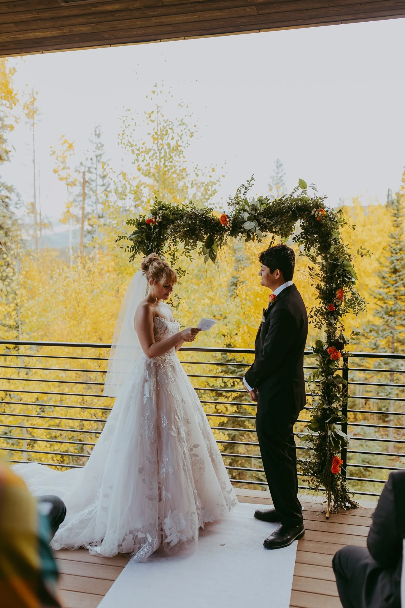 Fall Elopement in an Aspen Grove in Winter Park, Colorado