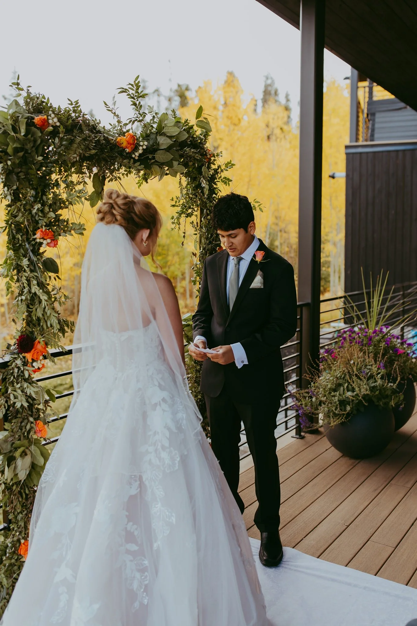 Fall Elopement in an Aspen Grove in Winter Park, Colorado