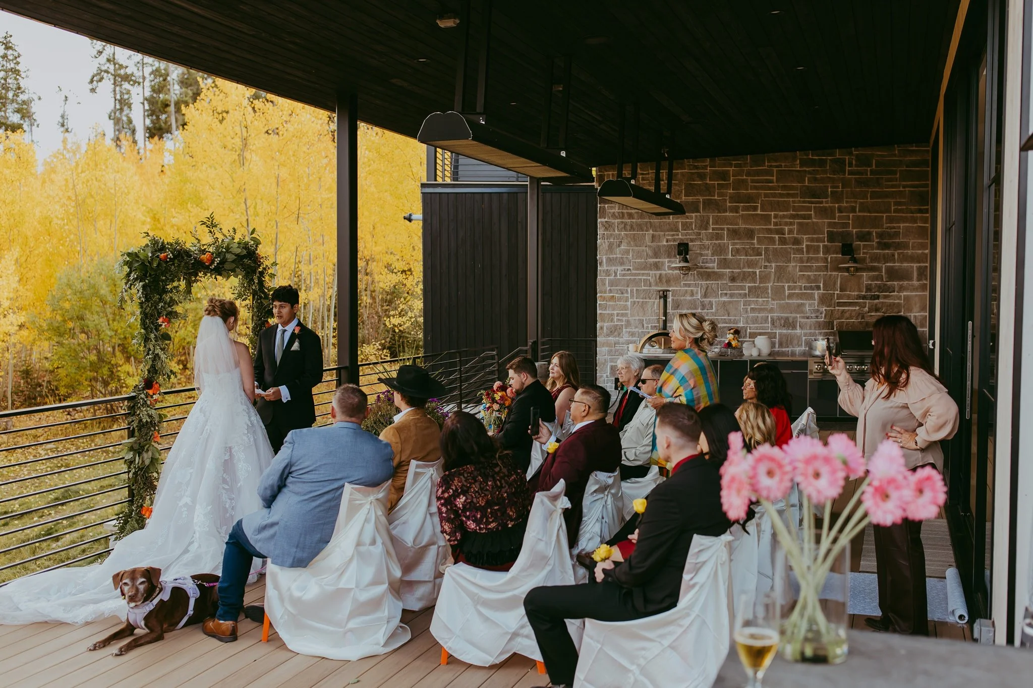 Fall Elopement in an Aspen Grove in Winter Park, Colorado