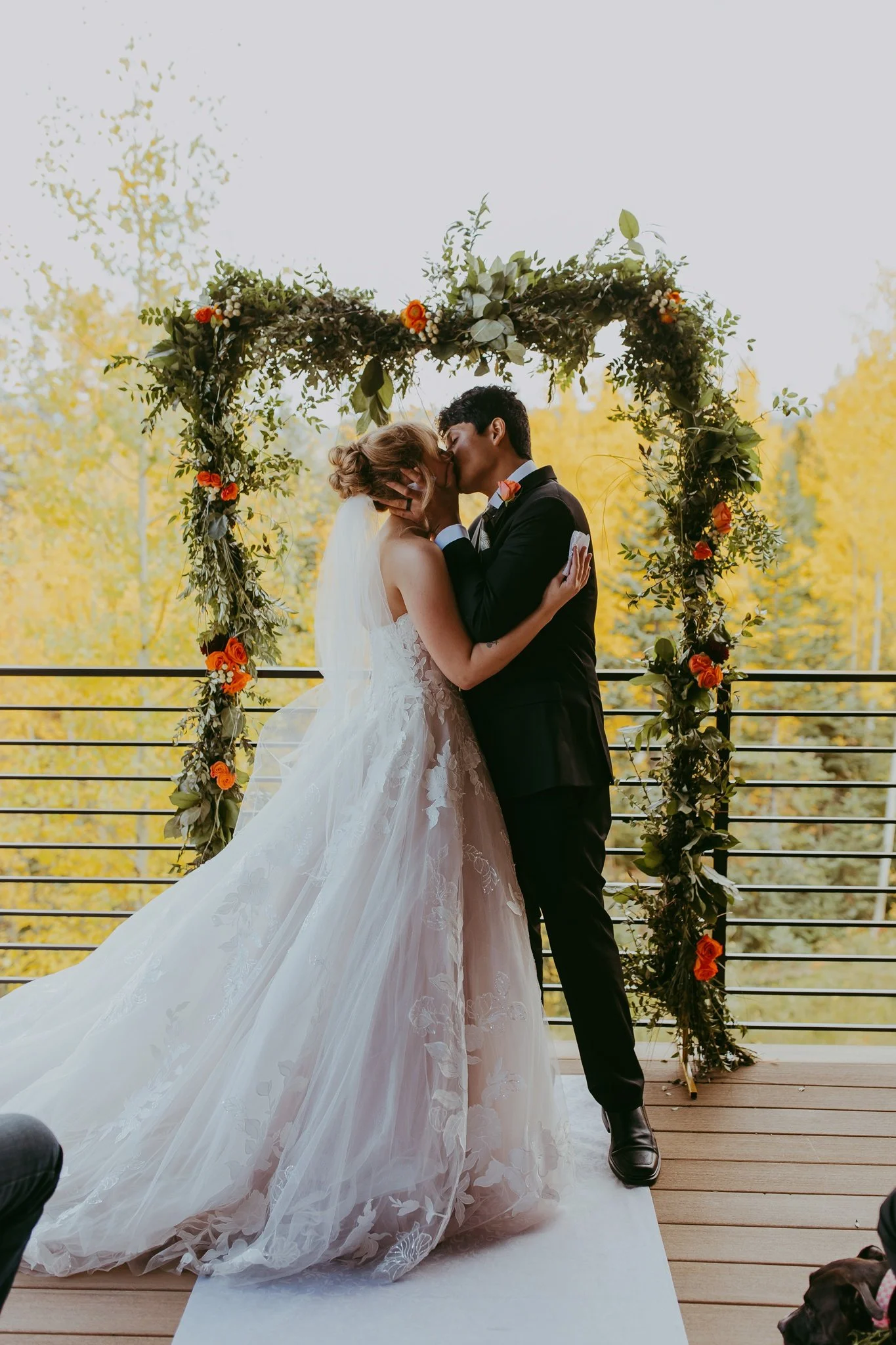 Fall Elopement in an Aspen Grove in Winter Park, Colorado