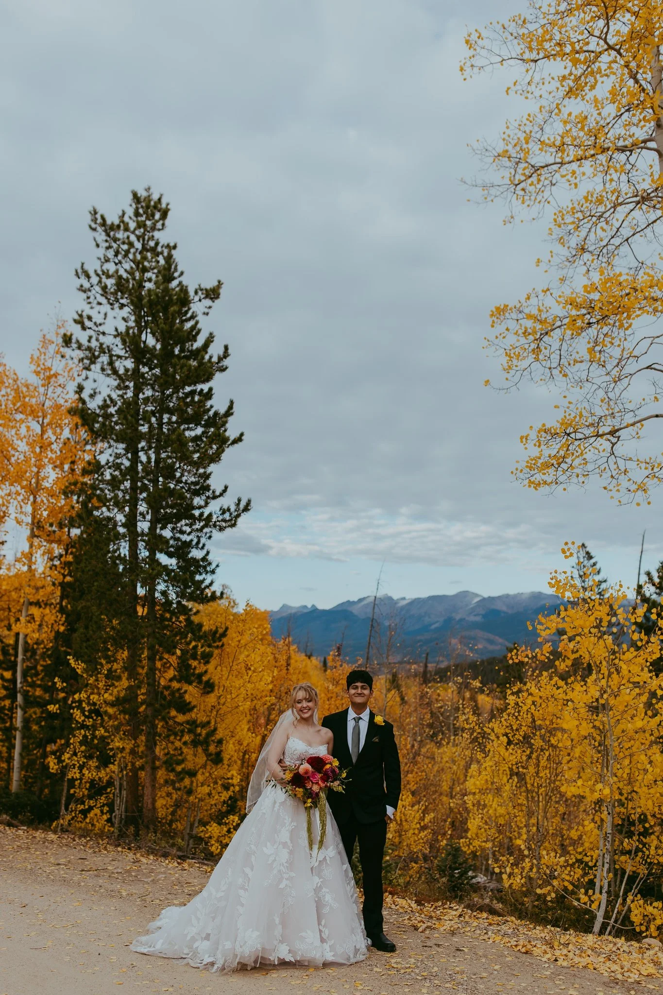 Fall Elopement in an Aspen Grove in Winter Park, Colorado