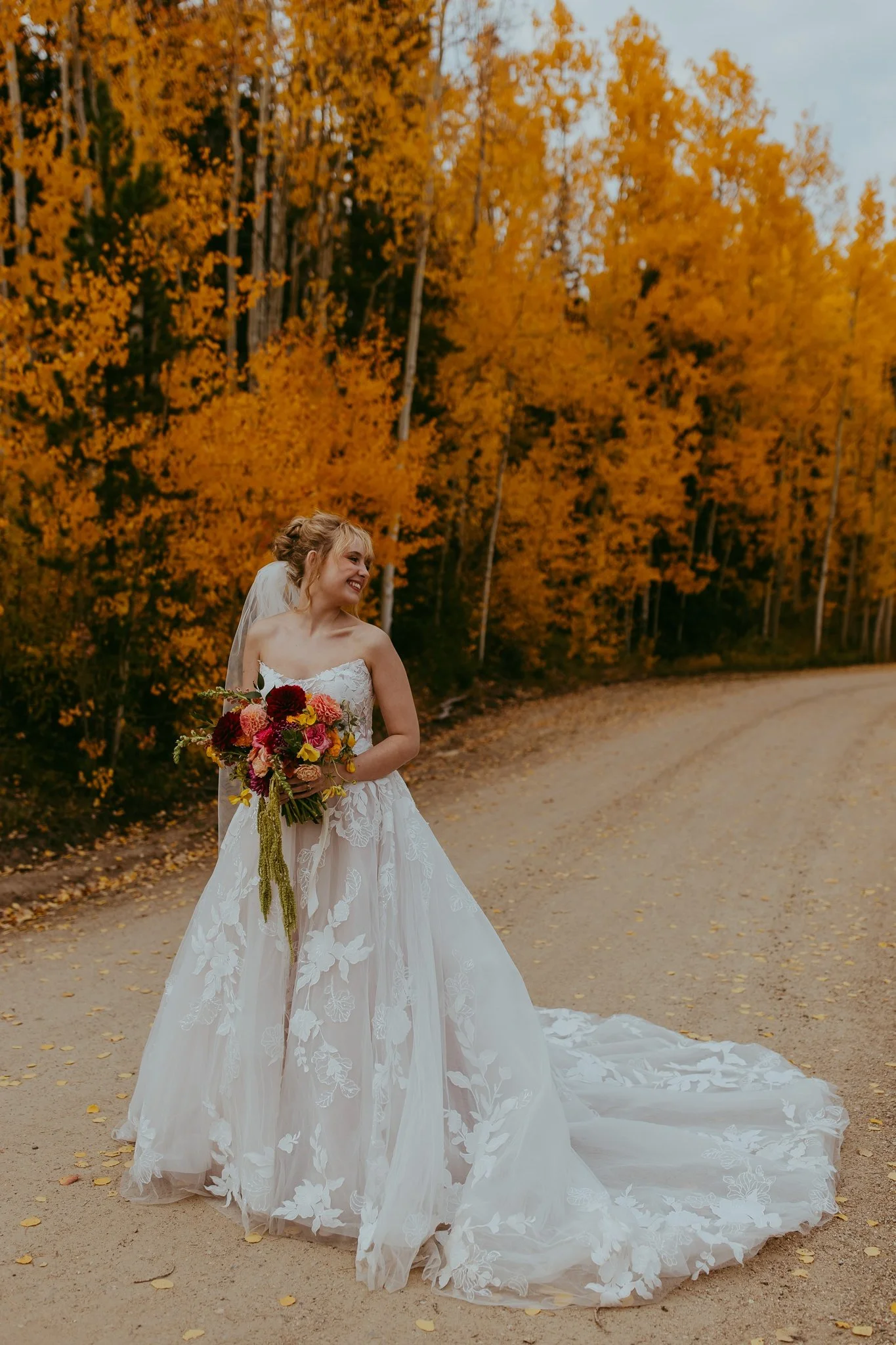 Fall Elopement in an Aspen Grove in Winter Park, Colorado