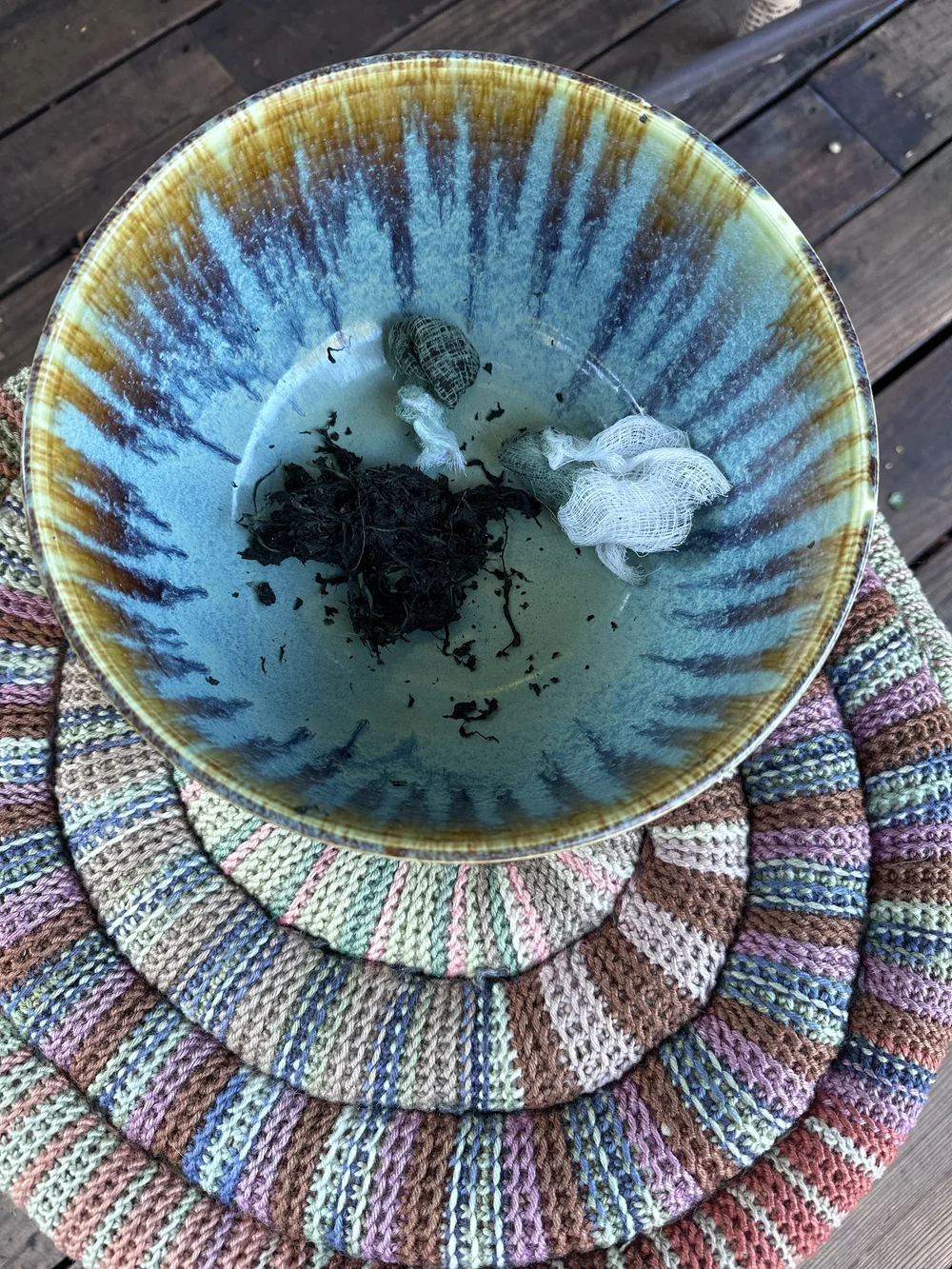 Cheese Cloth Fresh Leaf Stamper