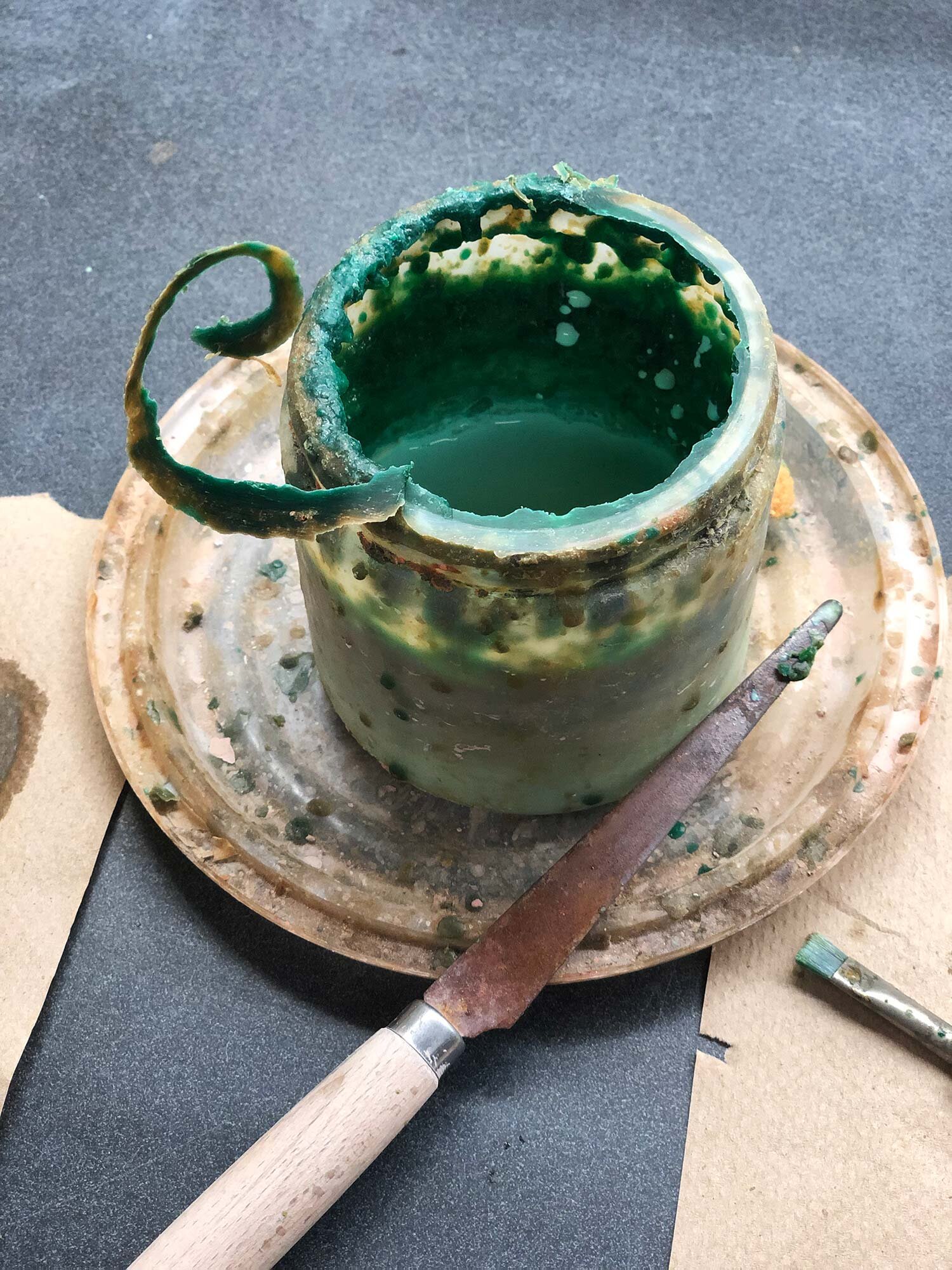 Using Wax Resist and Wax Emulsions in Pottery