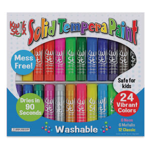 Washable Crayons Tempera Paint Sticks for Kids Teens and Adults 12