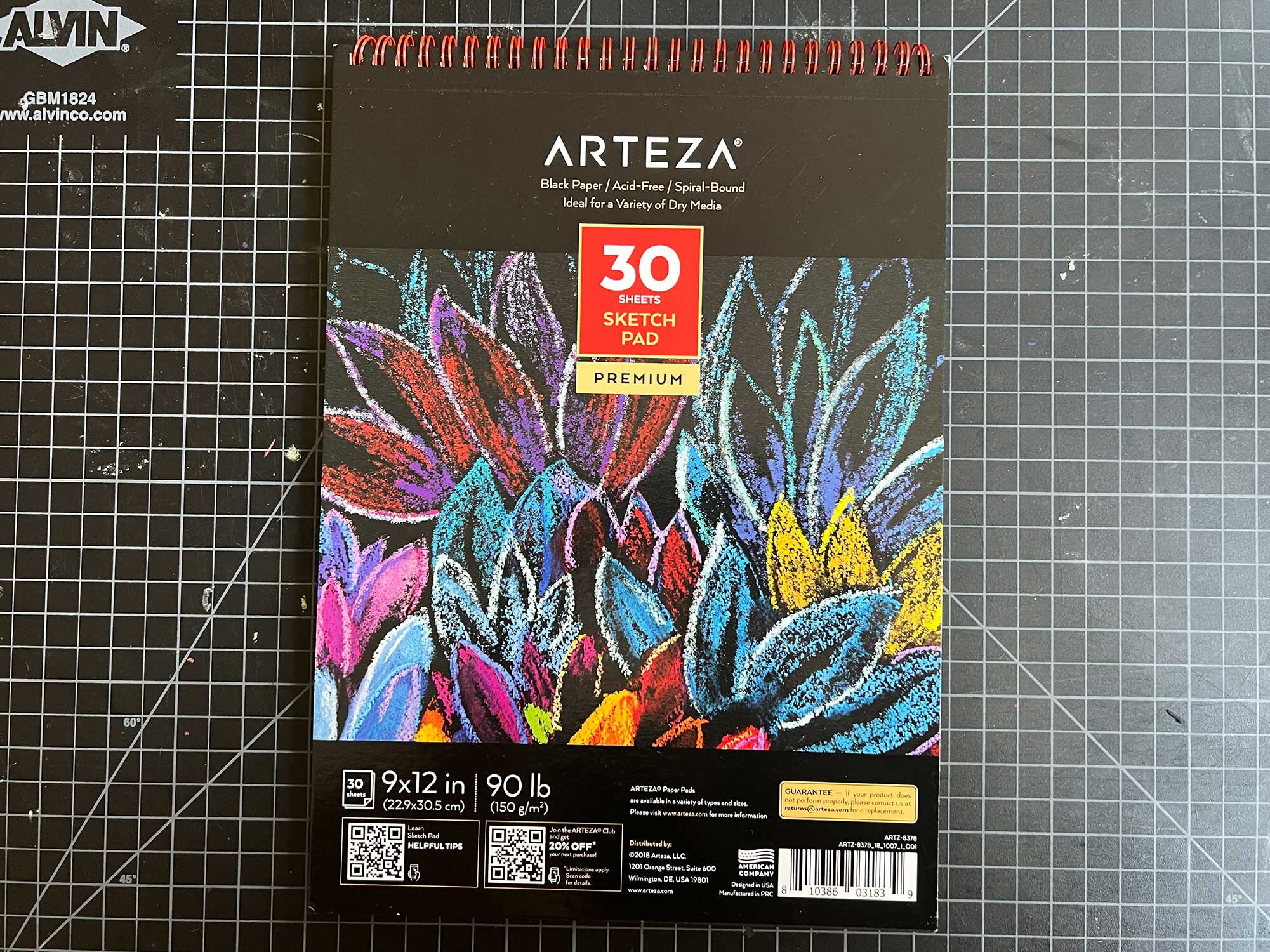 Arteza Drawing Pad, 9 x 12, 80 Sheets - Pack of 2