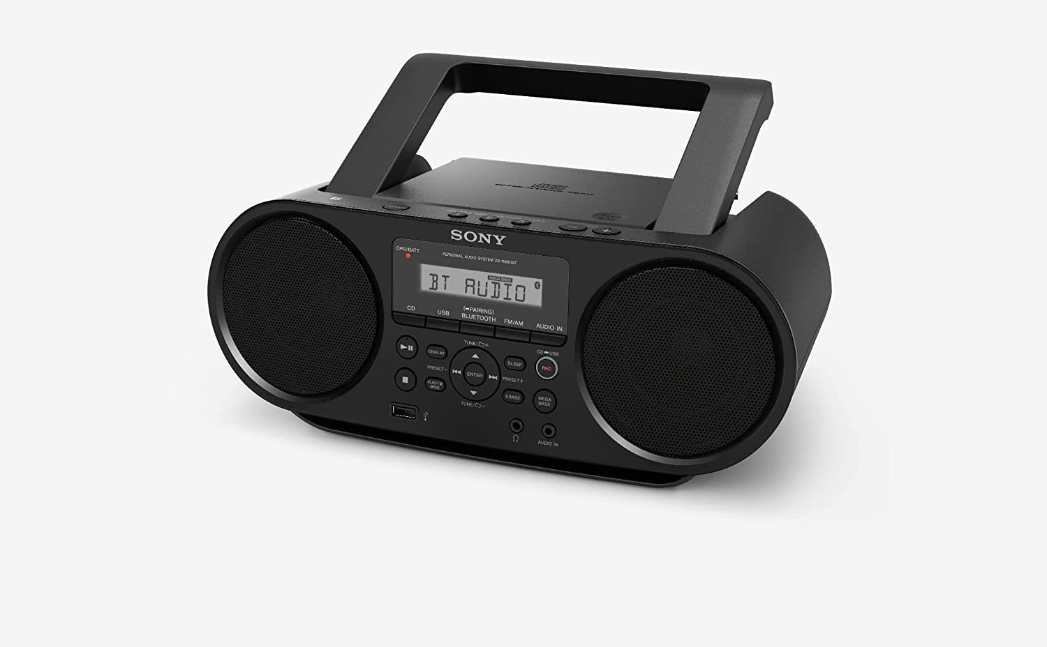 Beatfoxx Radio Portative LED Bluetooth Haut-Parleur Portable MP3 UKW USB AUX Boombox 
