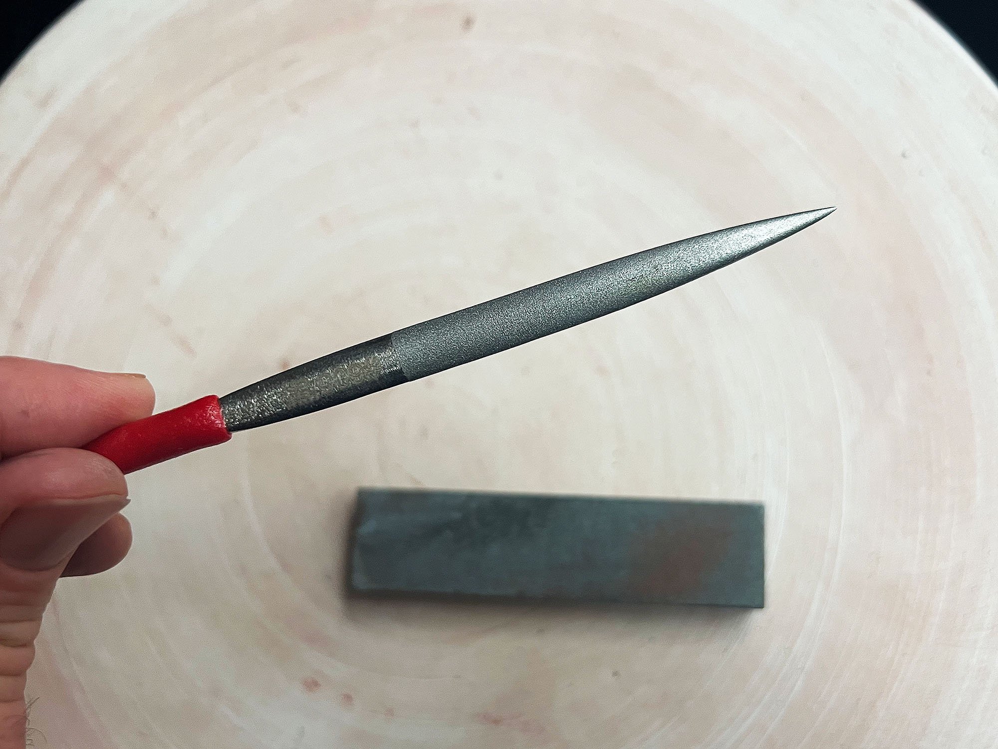 how to sharpen trimming tools? : r/Pottery