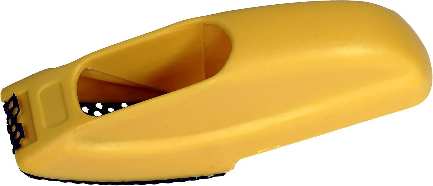 Creative Hobbies Shredder with curved metal rasp attached to a yellow plastic handle