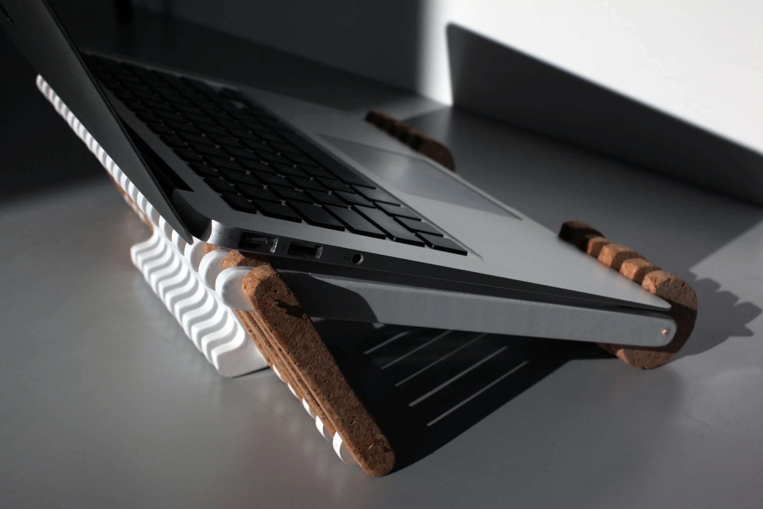 Be Still Laptop Stand Side View