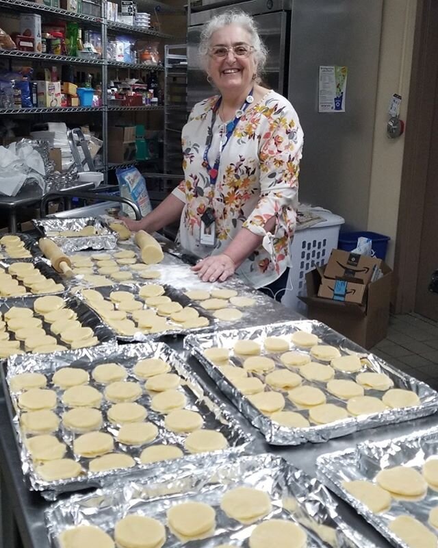 200 hamentashen rounds ready for the children to fill for the Purim seudah. It must be Adar. #purim #mitzvah #Adar #morahleora #nertamidsd #judasim #Jewisheducator #samsbloomlearningcenter