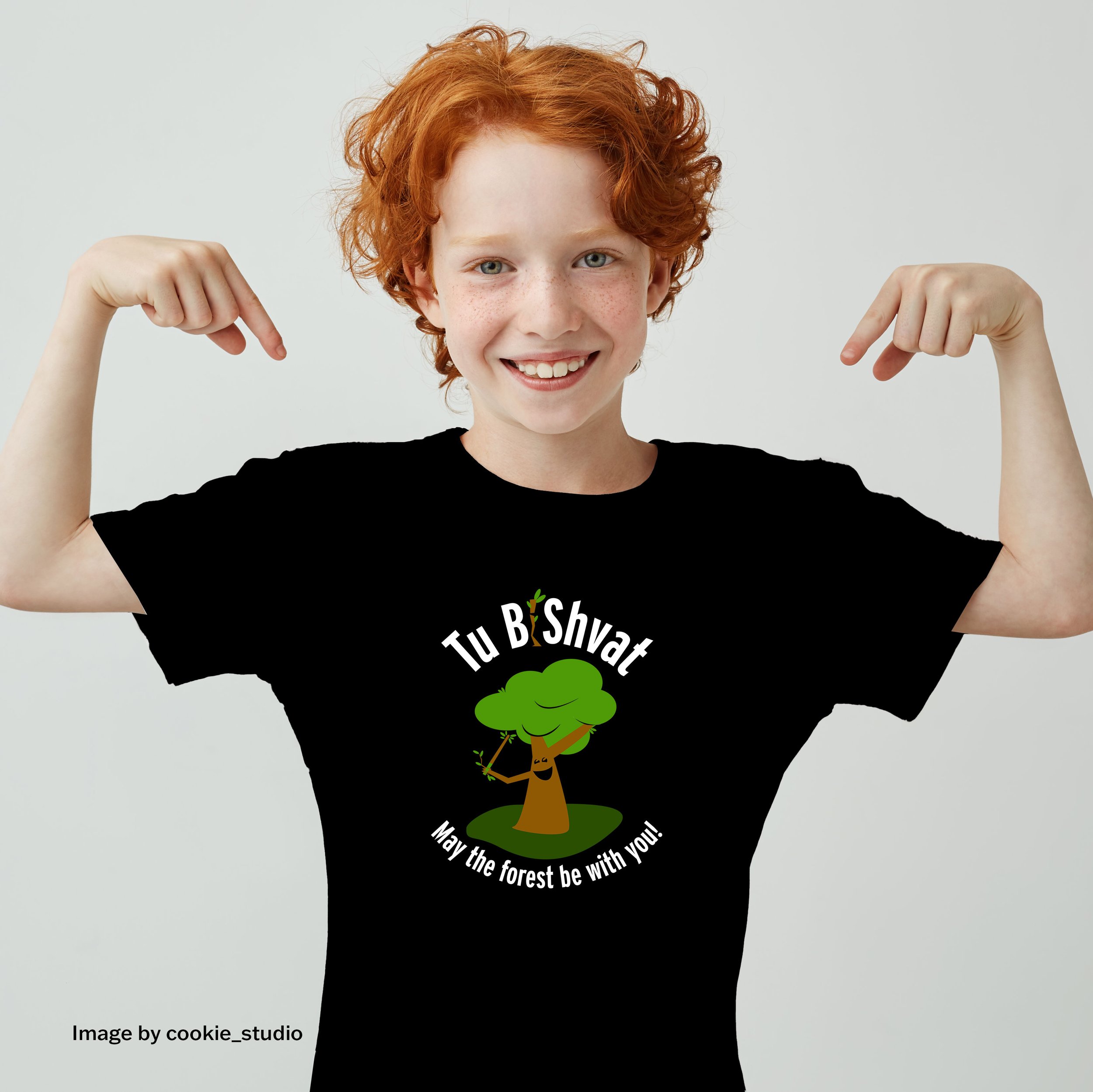 May the forest be with you! Kids Heavy Cotton Tee