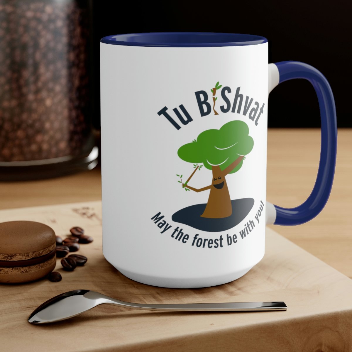 May the forest be with you! Two-Tone Coffee Mugs, 15oz