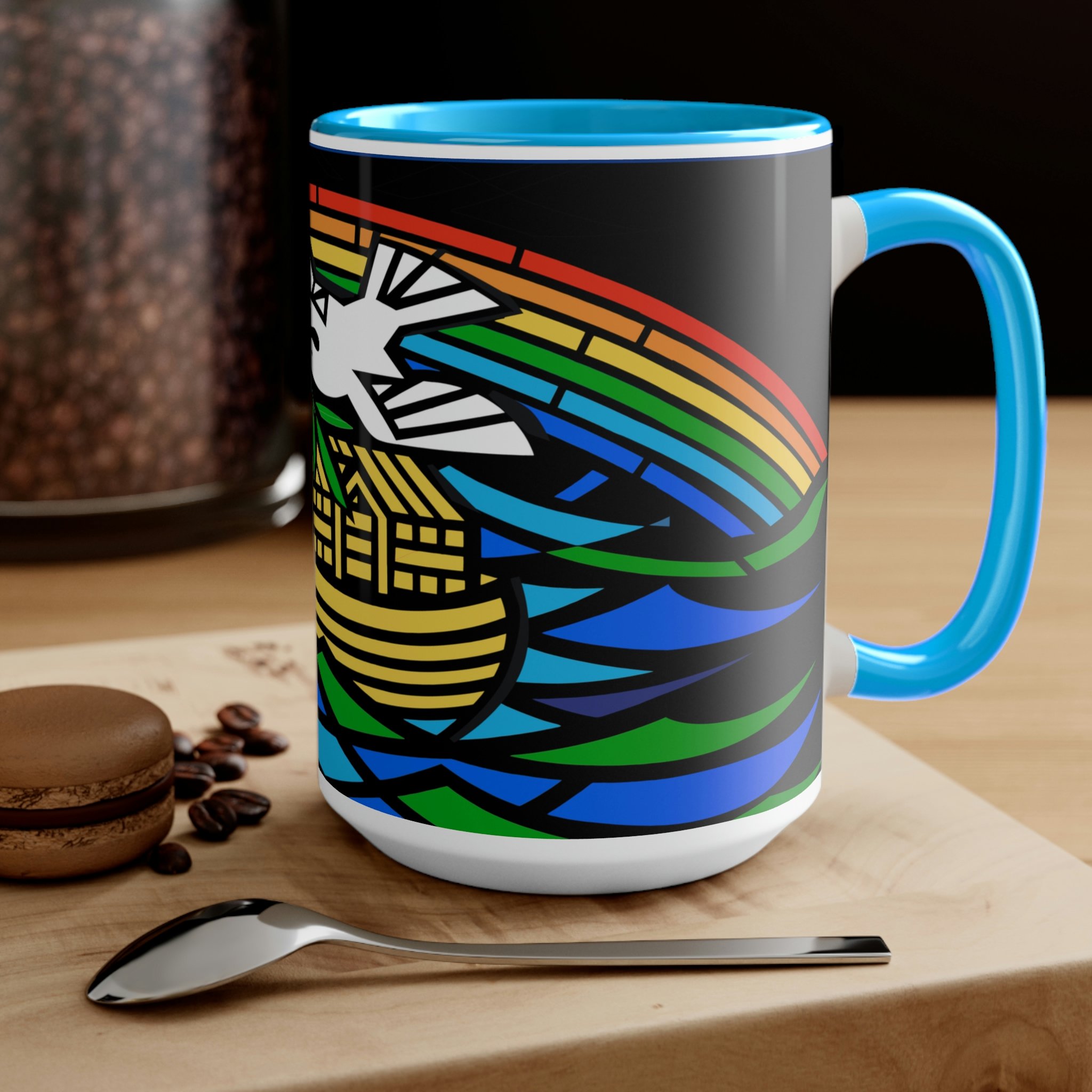 Noah Two-Tone Coffee Mugs, 15oz