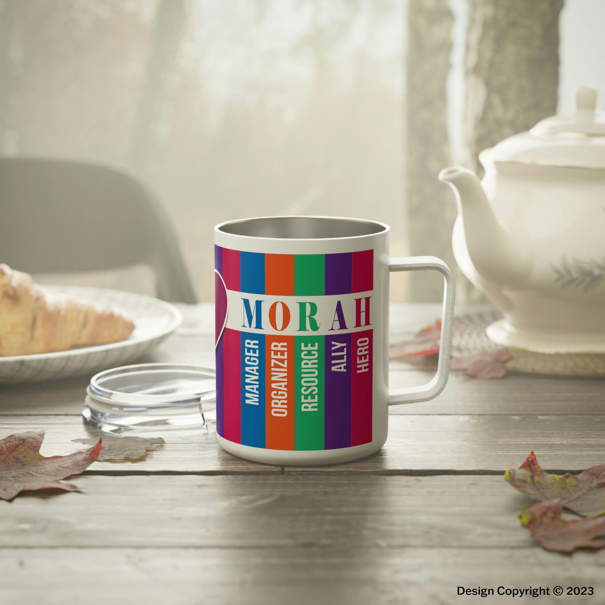 Morah Insulated Coffee Mug, 10oz