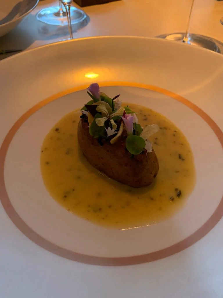 ‘Potato and roe’ dulse beurre blanc, herring and trout roe