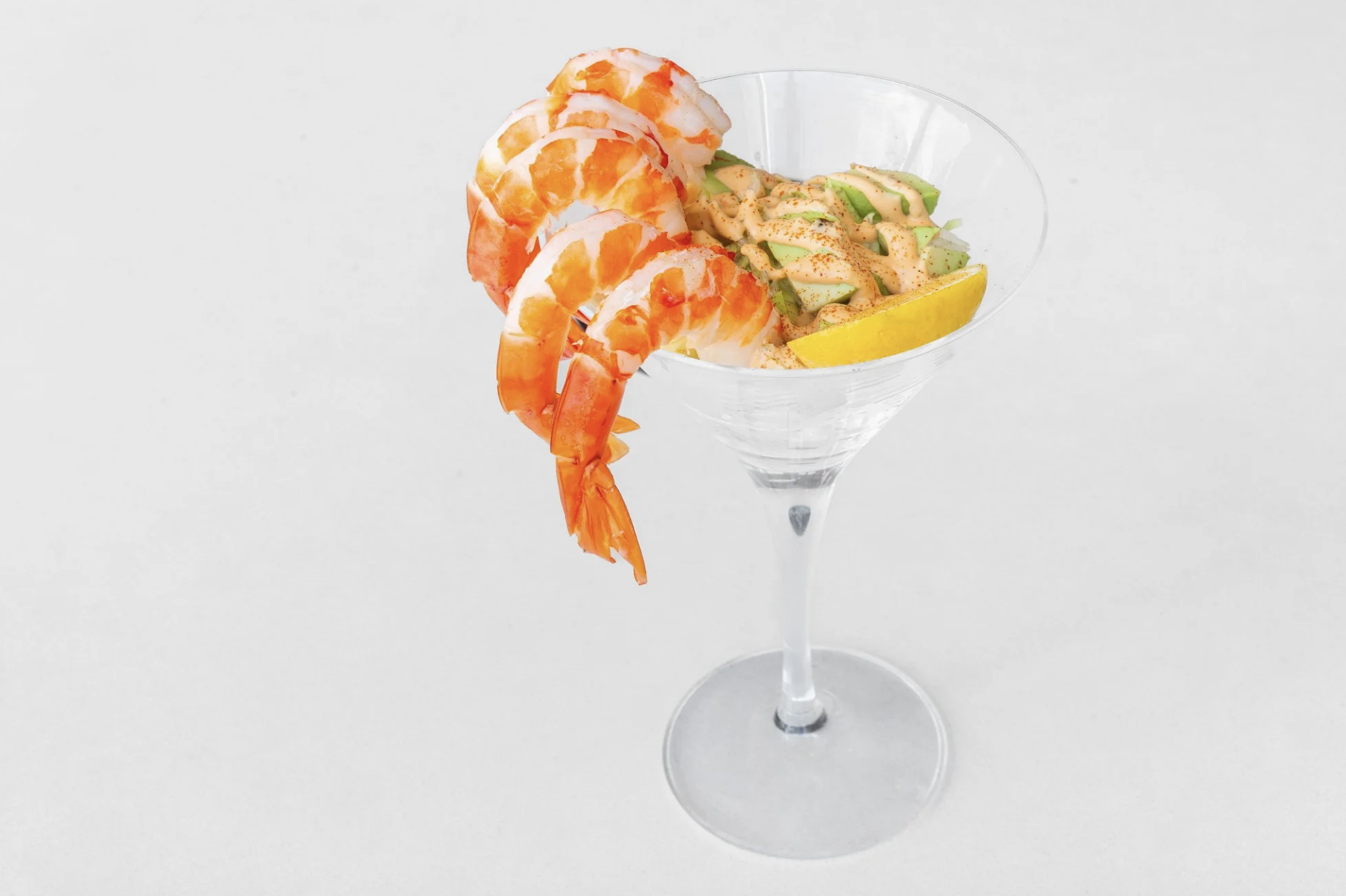 Delta's Spiked Prawn Cocktail