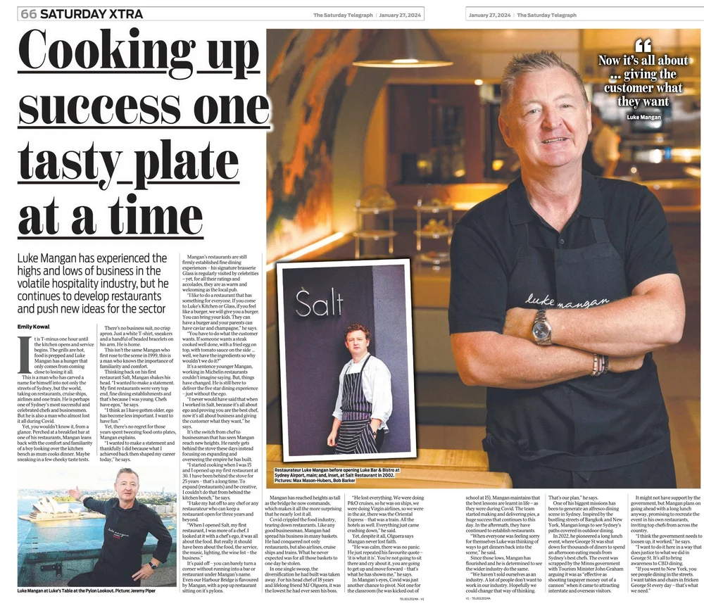 Cooking up success one tasty plate at a time — Luke Mangan & Company