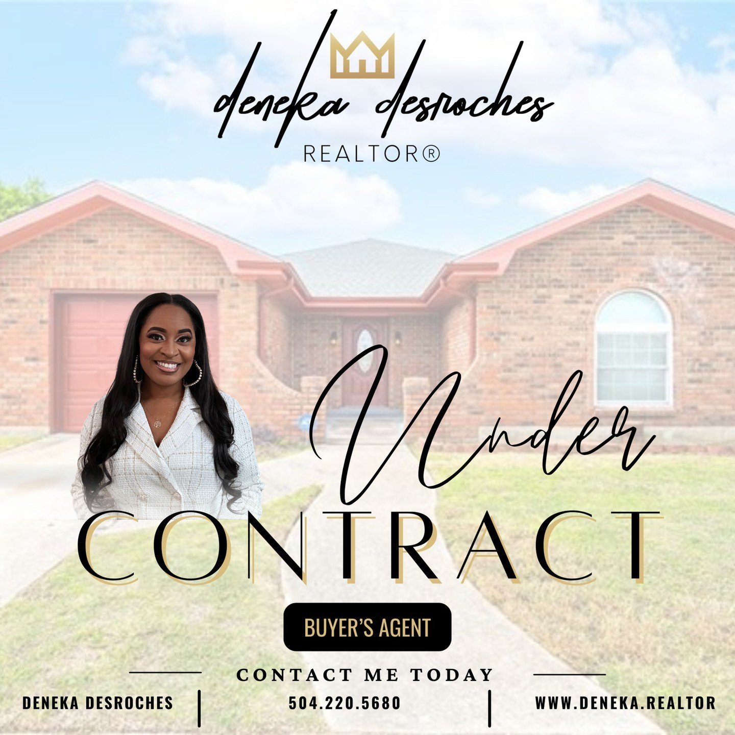 &quot;Thrilled to have this charming house under contract for my first-time buyer! 🏡 Can't wait to see the joy and memories they'll create in their new home sweet home. 

Deneka Desroches, REALTOR&reg;
Broker, ABR&reg;, CRB, SRS, PMN, RENE
Divine Re