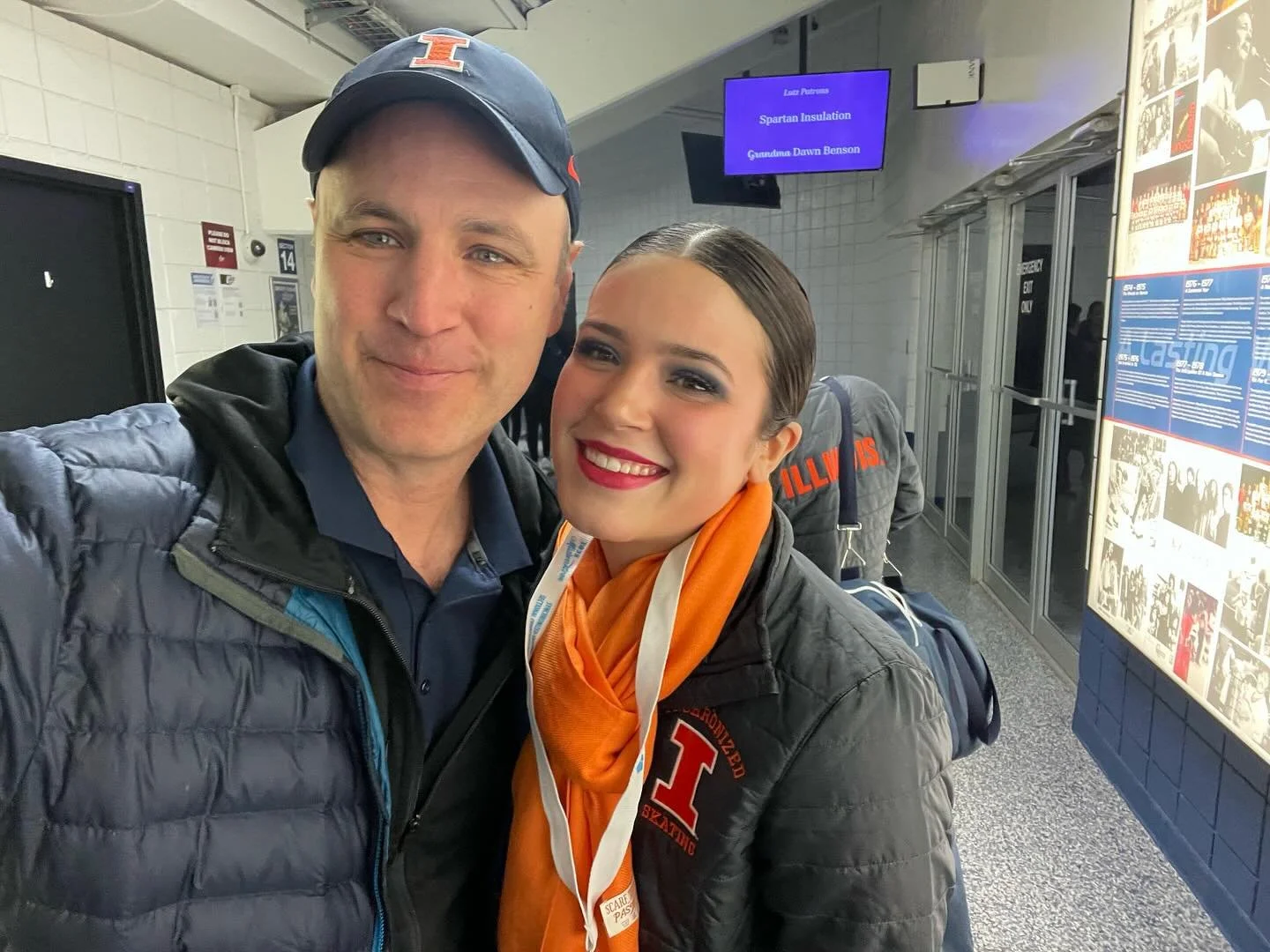 Happy Father&rsquo;s day to our IllinoiSkating dads! We appreciate all you do for us 🧡💙