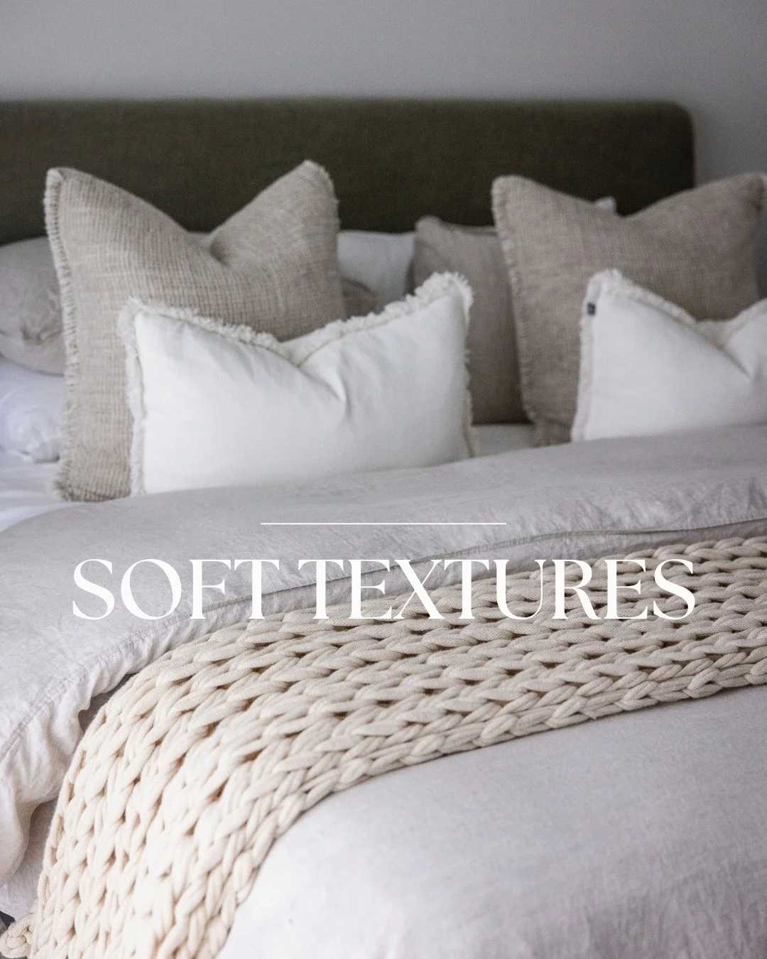 Soft textures aren&rsquo;t just a design choice, they&rsquo;re a feeling.⁠
⁠
When styling holiday homes for our clients, comfort is everything. Think luxe bedding you can sink into, durable pieces that stand up to real life, and thoughtful layering t