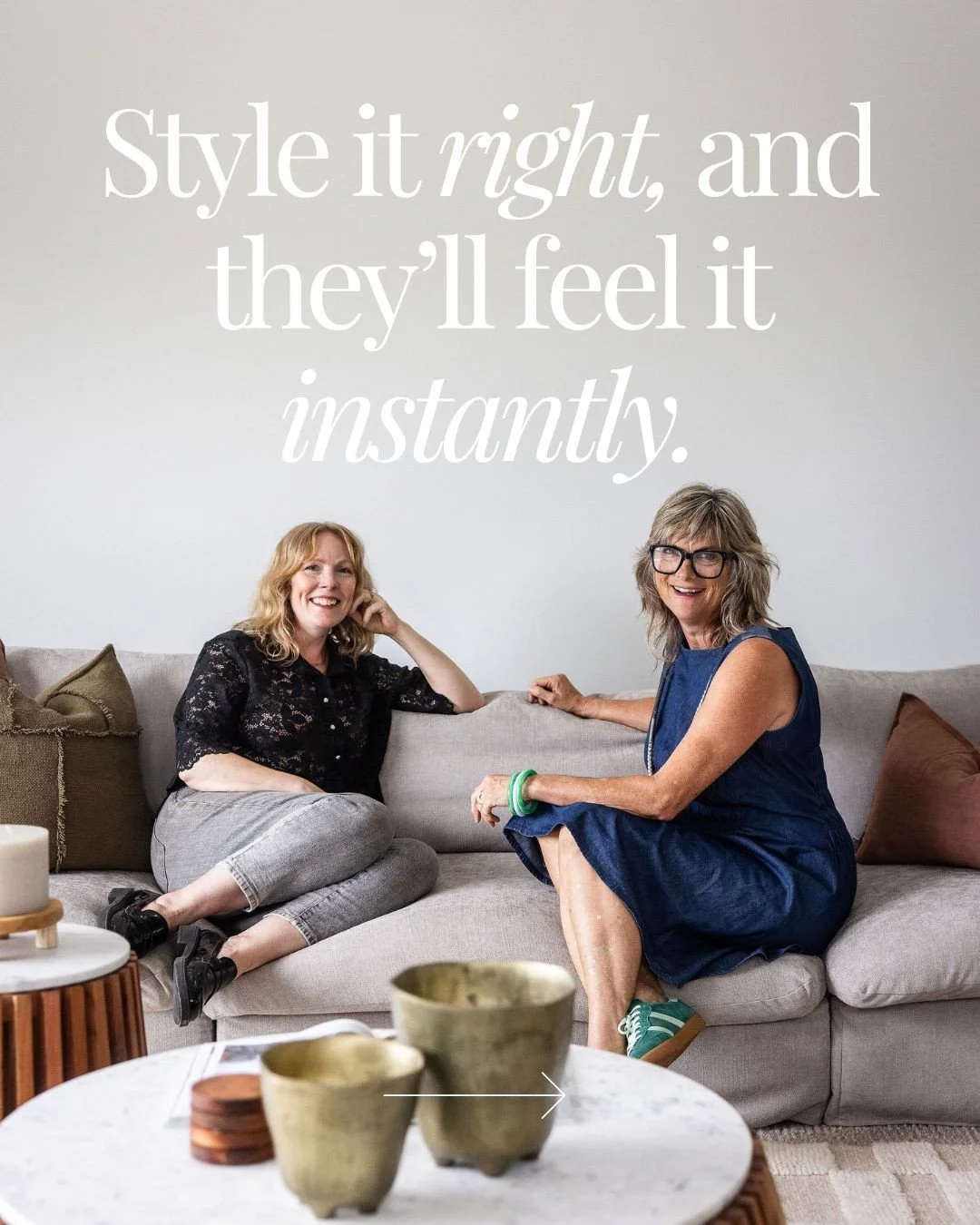 Style it right, and they will feel it instantly.⁠
⁠
Understated, considered, and quietly powerful. This is what professional styling achieves for our clients: every texture, color, and piece of furniture is chosen with purpose, creating a space that 