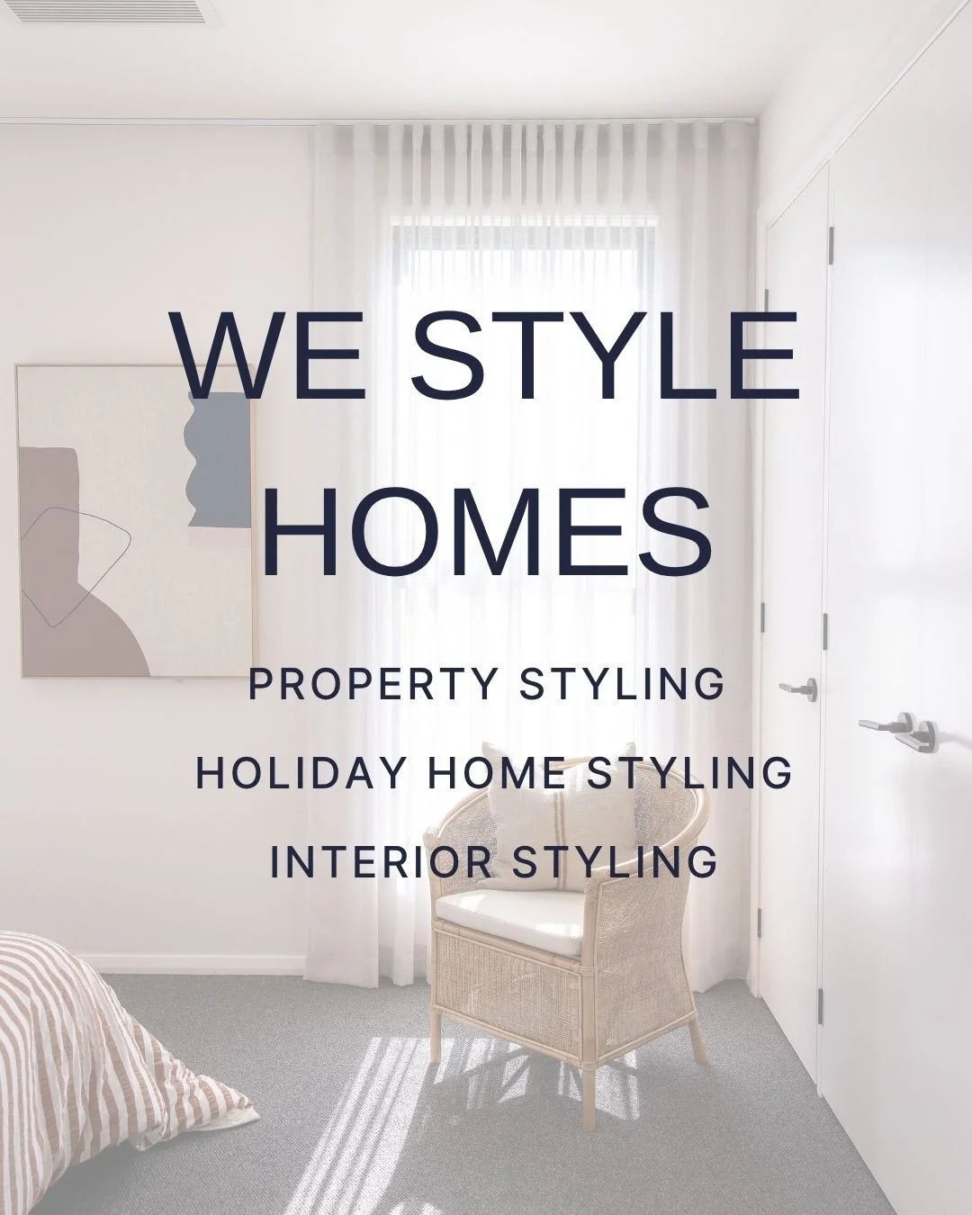 WE STYLE HOMES⁠
⁠
Not all styling is the same.⁠
⁠
Whether you're preparing your home for sale, creating a memorable holiday home, or finally giving your own home the attention it deserves, our goal is always the same...⁠
⁠
To create spaces people con