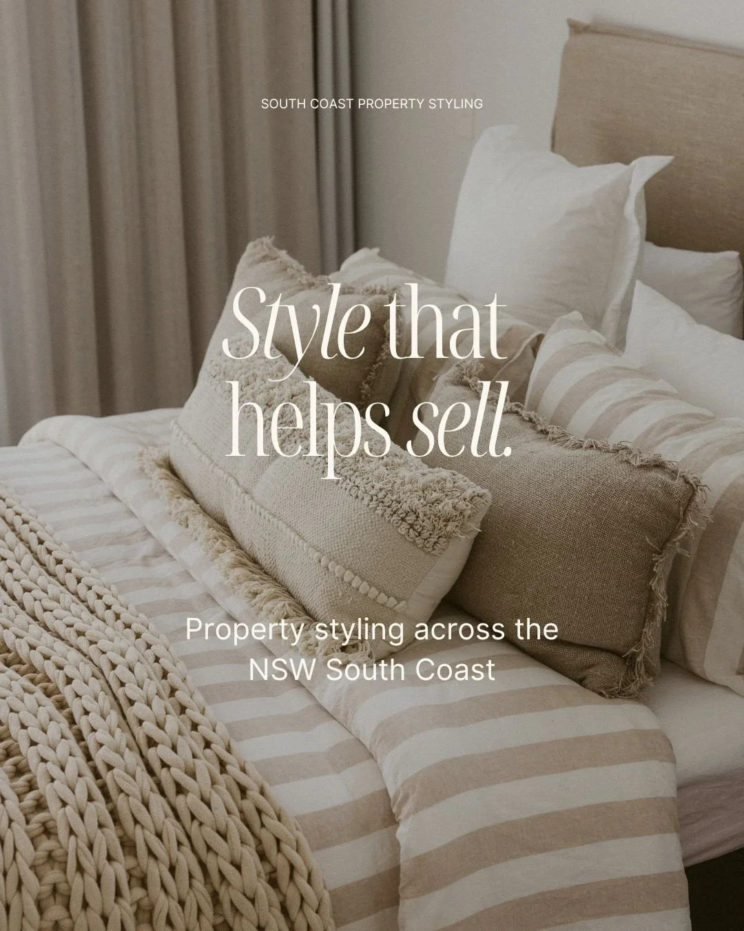 For this country home in Milton, layers of pattern, stripes, texture and neutral tones felt right. Relaxed and inviting, but still polished enough for sale.⁠
⁠
We don't arrive with a formula.⁠
⁠
We look at the home, the location and the likely buyer 