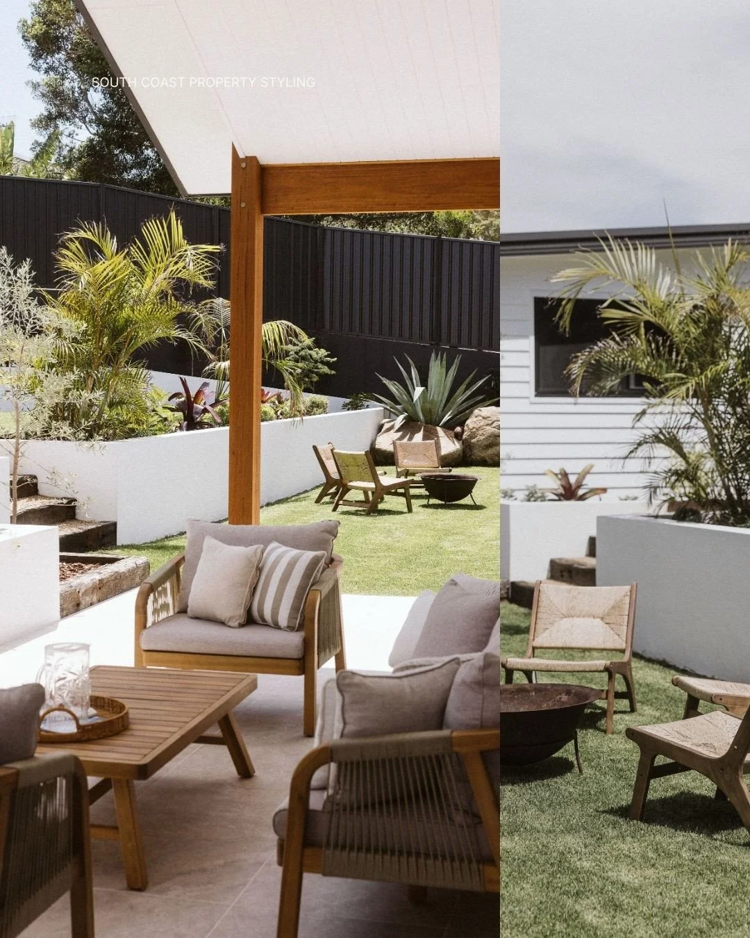 It&rsquo;s never just about what&rsquo;s inside.⁠
⁠
When we style a home for sale, we look at the whole property.⁠
⁠
Outdoor areas are an opportunity to show buyers another way to live &mdash; morning coffee in the sun, long lunches outside, somewher