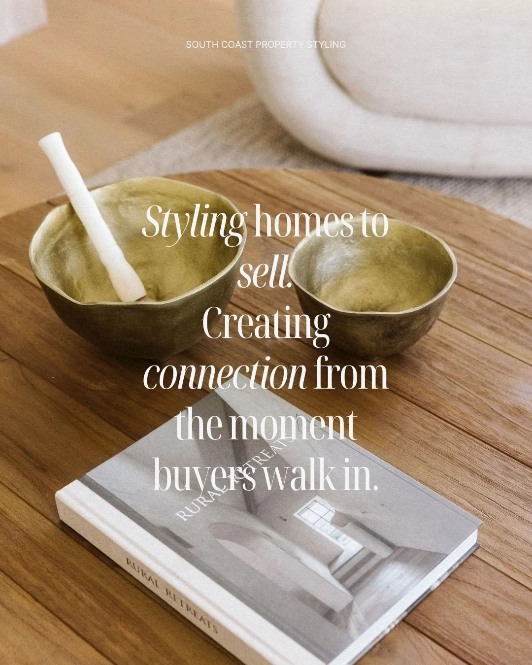 IProperty styling doesn't stop at the sofa.⁠
⁠
The smaller moments matter too.⁠
⁠
A kitchen bench that feels warm rather than empty.⁠
A dining table that invites you to sit down.⁠
A little texture against a hard surface.⁠
Something organic to bring a