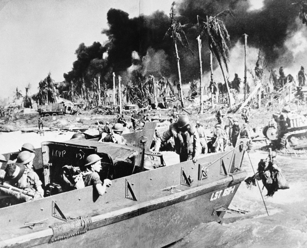 The liberation of Indonesia from the Japanese