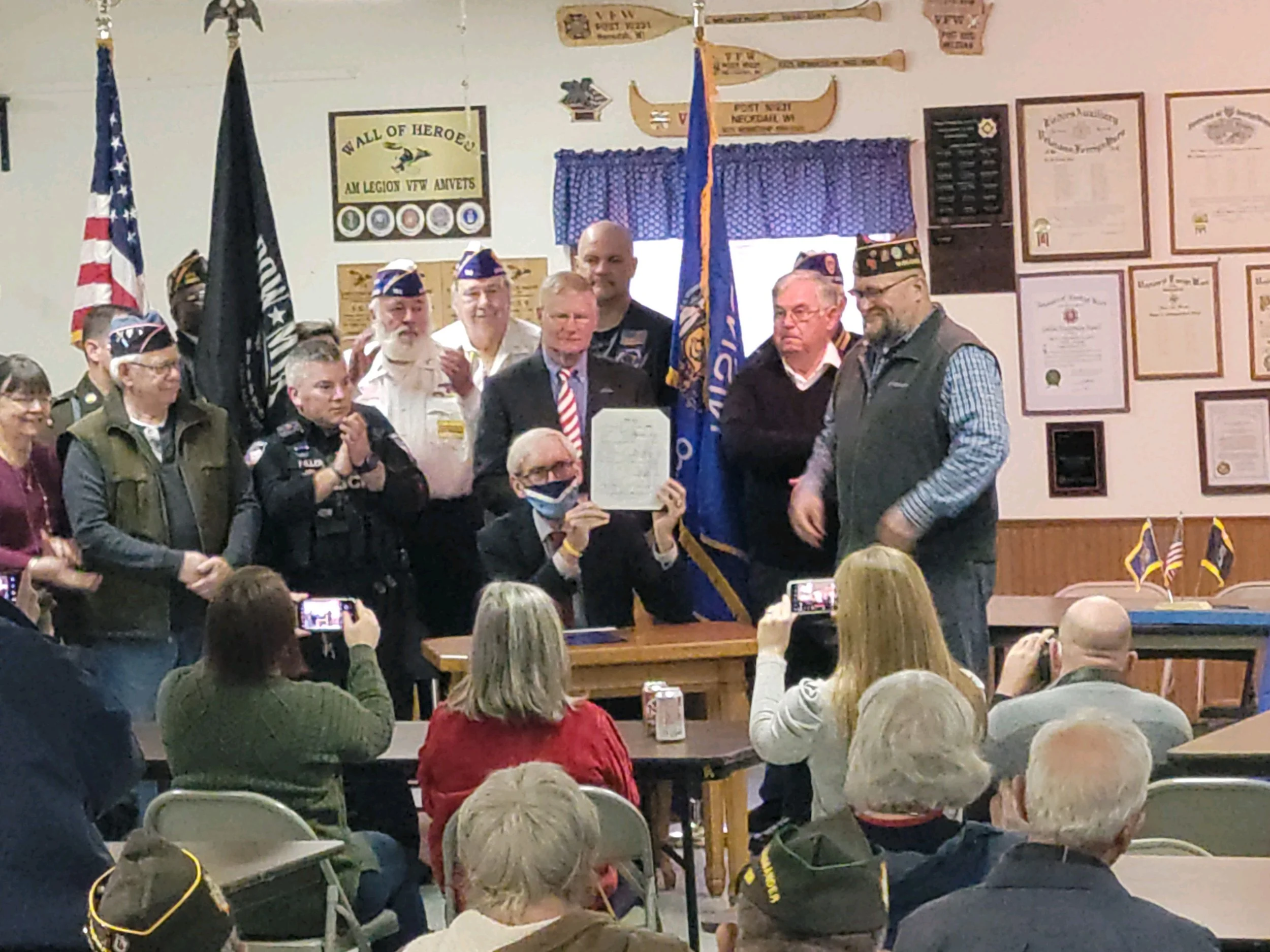 Gov. Evers Signs Senate Bill 345 Designating a Purple Heart Memorial Highway