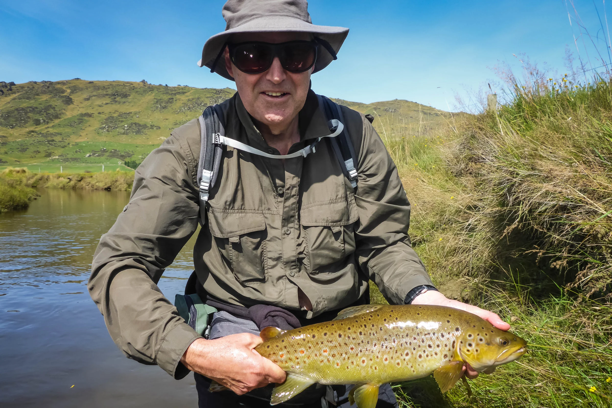 Craig with his football shaped 5.5lb fish, great fight!