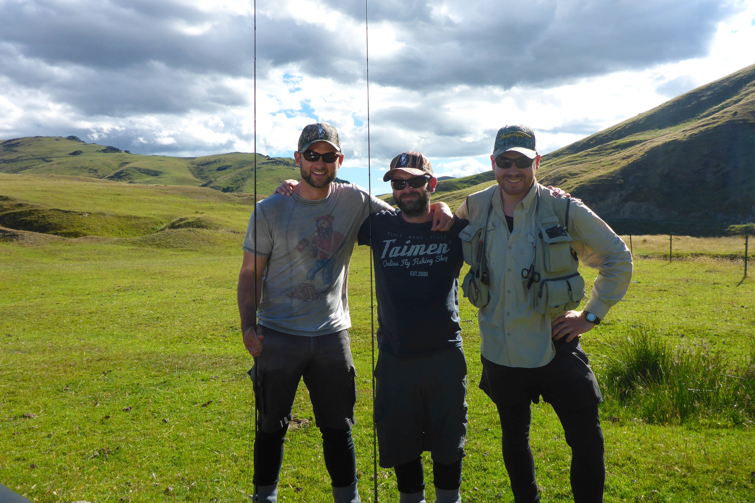 Emmet, Petsie, and I at the end of the day, happy lads!