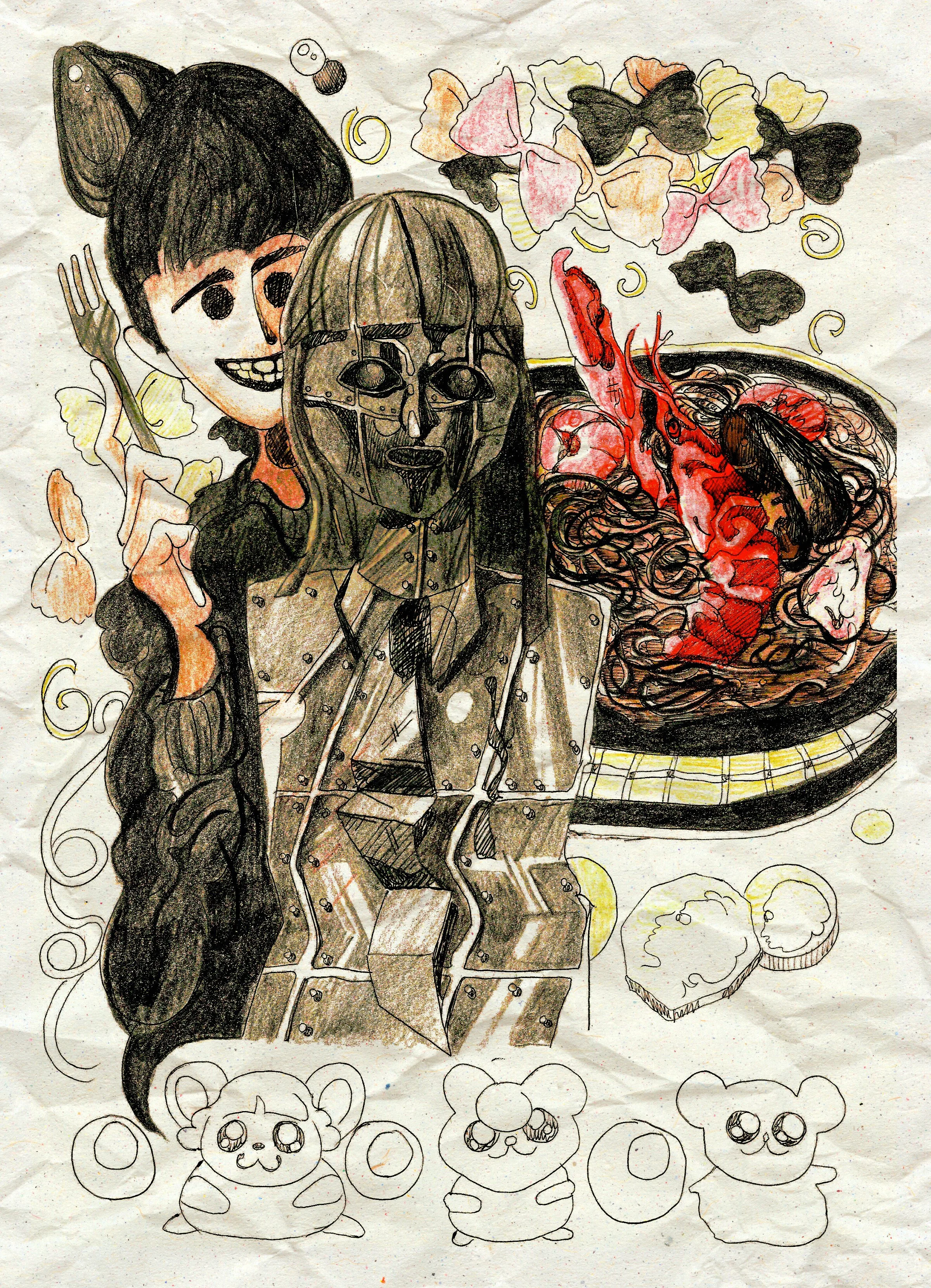 spaghetti dinner_a4_Pencil, Photoshop.jpg