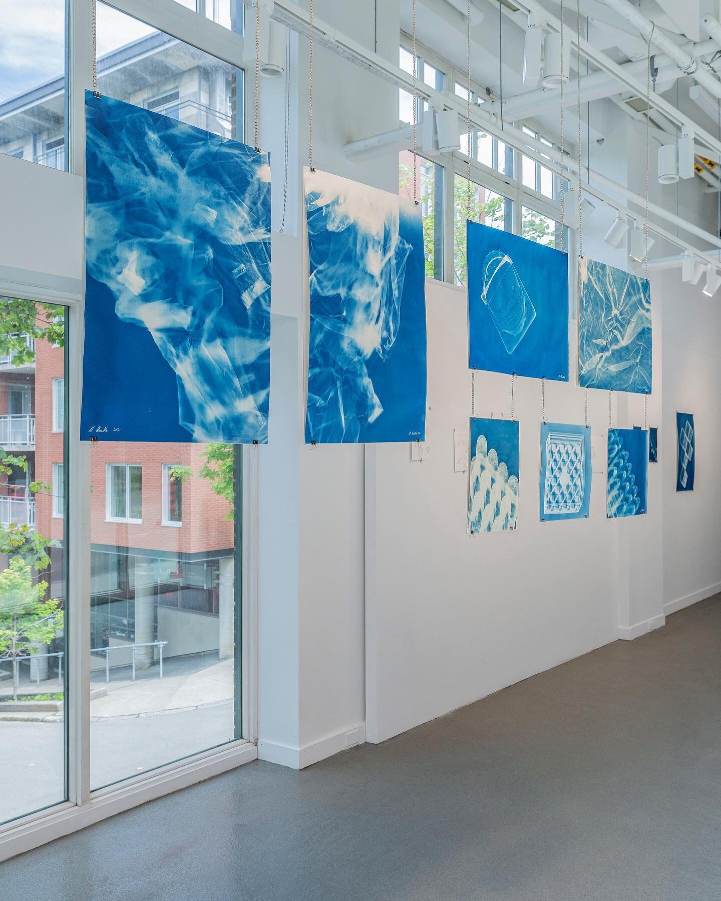 Just received some wonderful images by Marion Gotti of my show at @engrammequebec 

A huge thank you to the gallery for the lovely job curating and to @societyscottishartists for organising! 💙
.
.
#engramme #artexchange #anthropocene #air #cleanair 