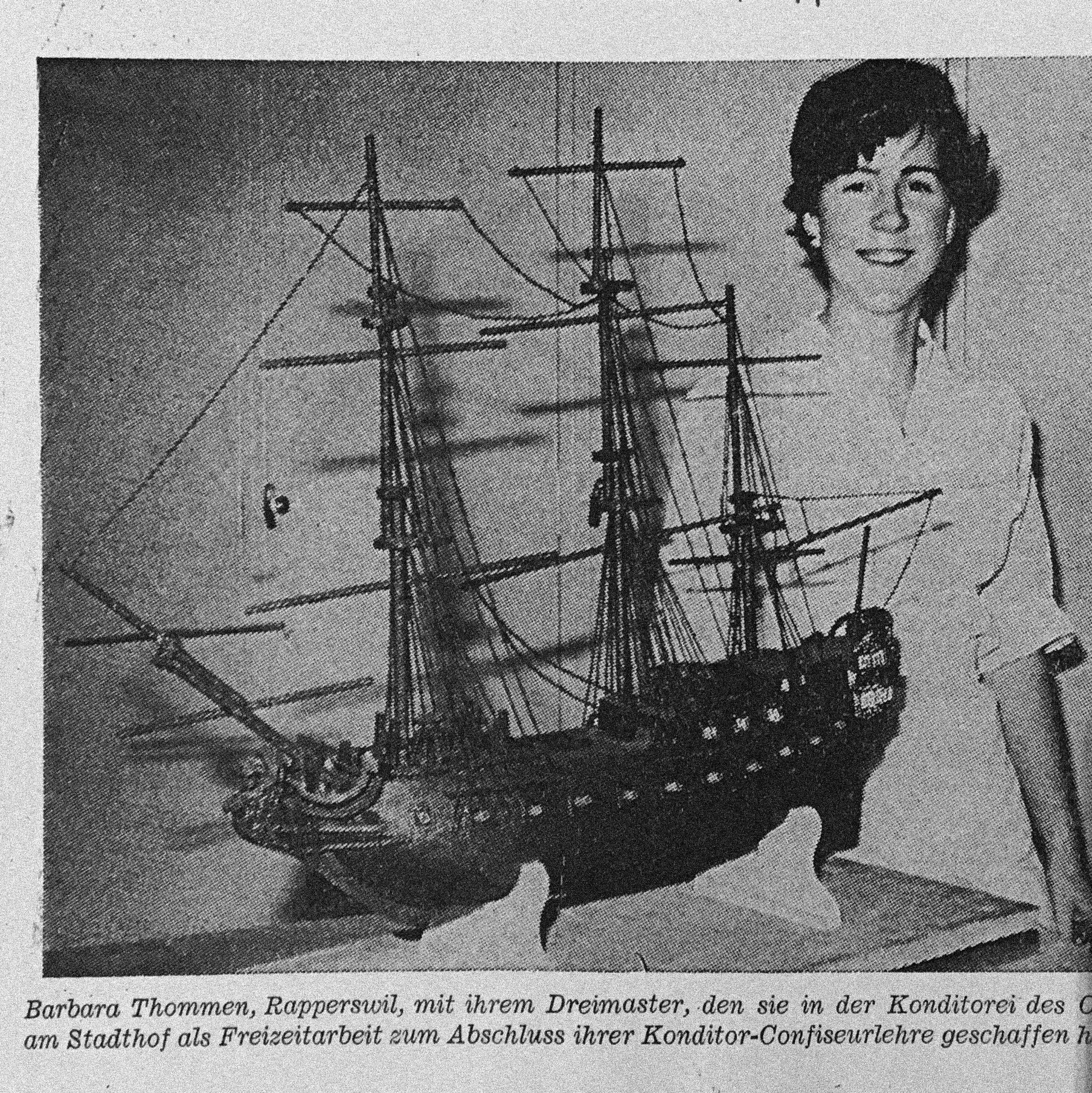 Barbra Tanner c.1970 - Apprenticeship final assessment