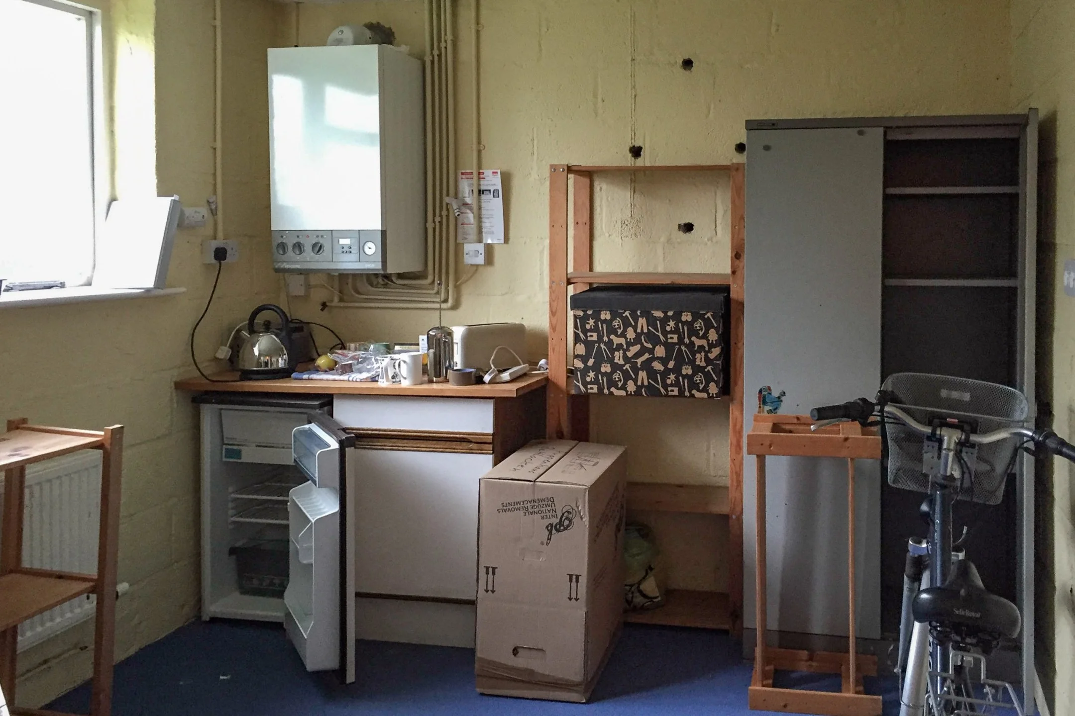 What was the cider/storage room has been transformed into one end of our kitchen