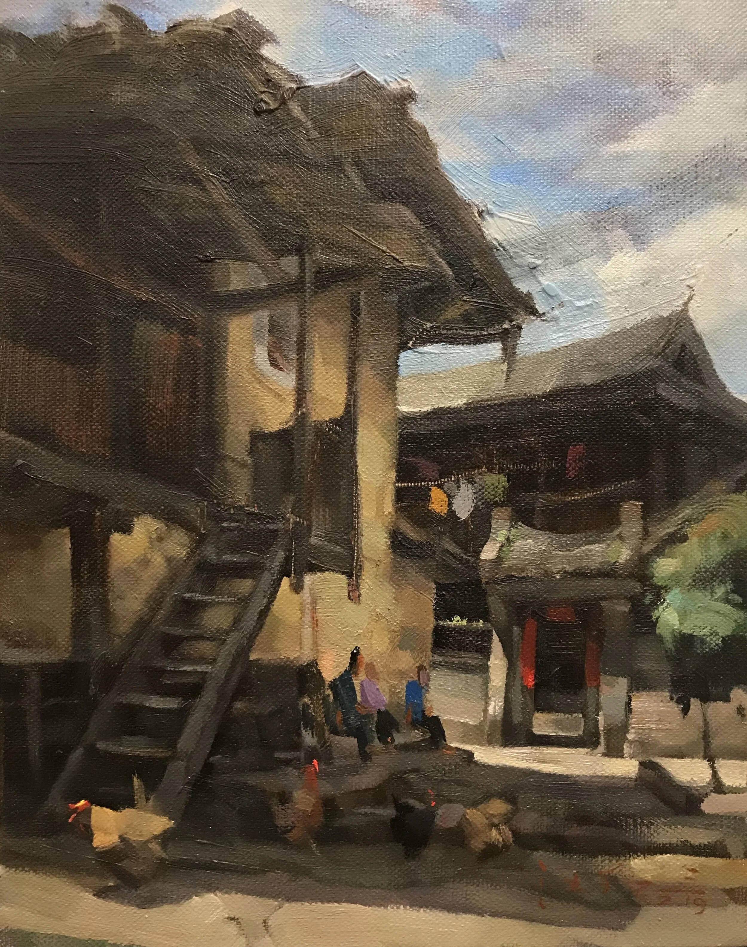 Old Village_21x19cm_Oil on canvas_2020web.jpg