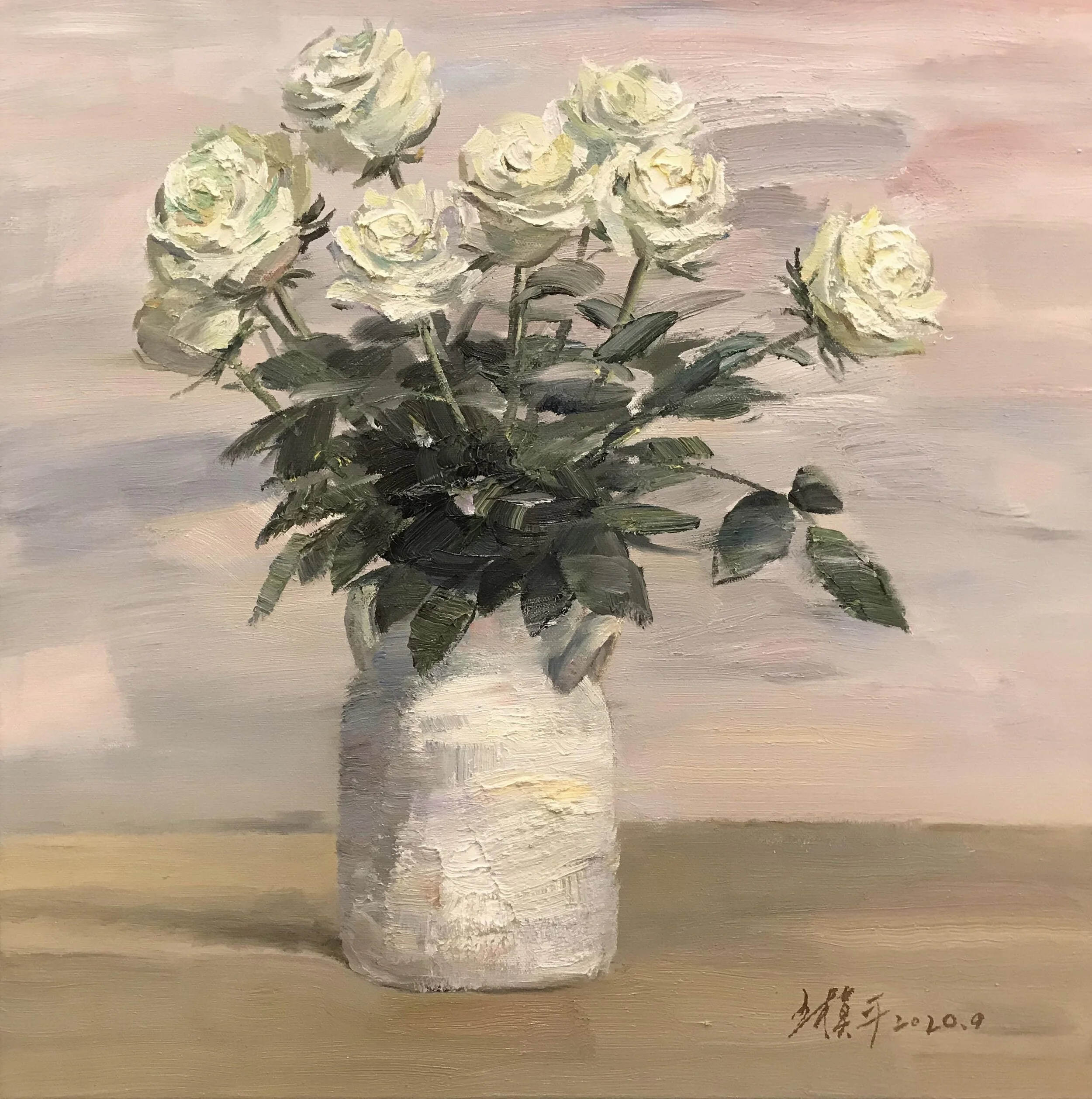 Wang Mo Ping_Flowers_Oil on canvas_50x50cm_2020web.jpg