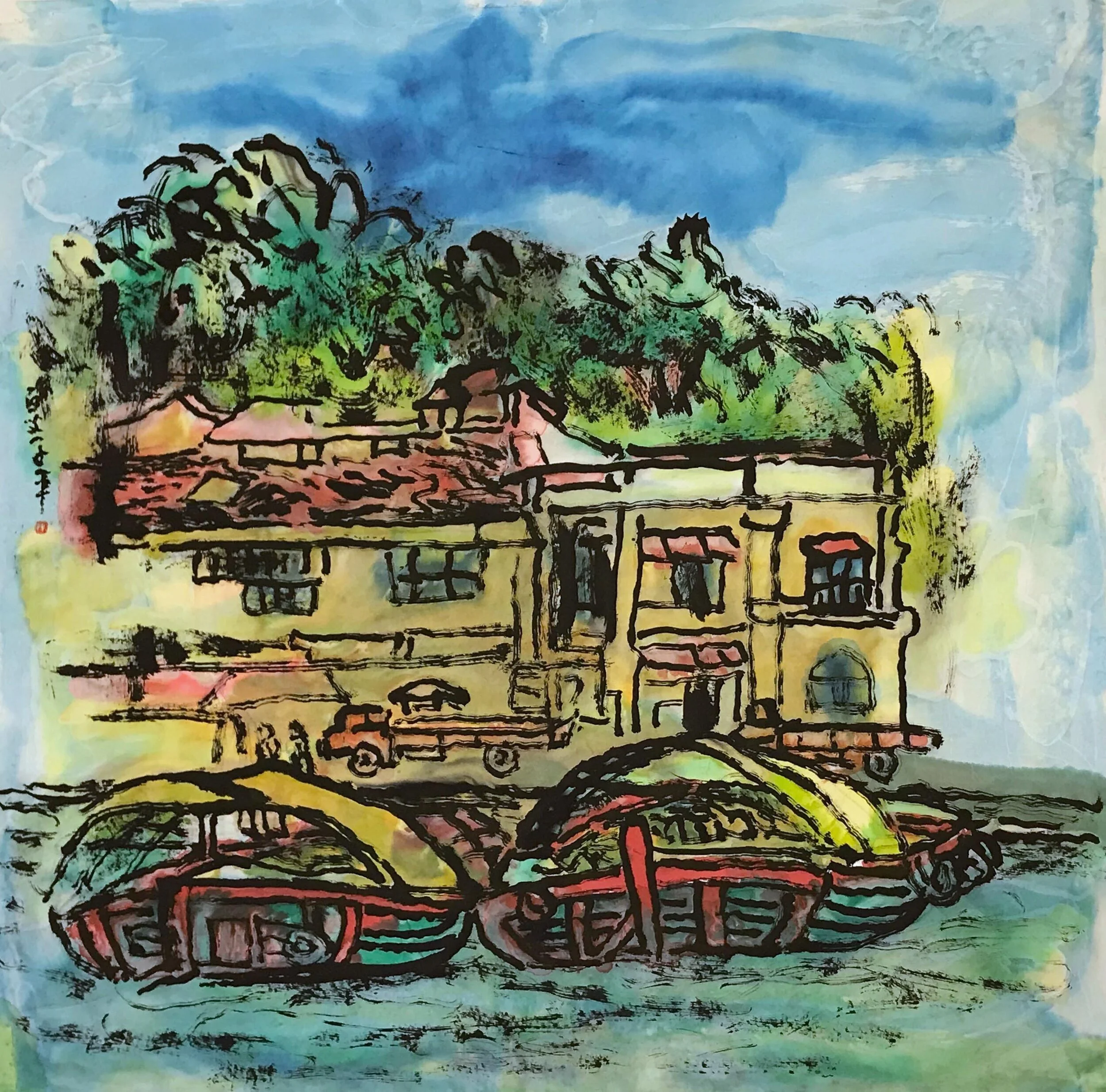 Singapore River Series - Morning by the River