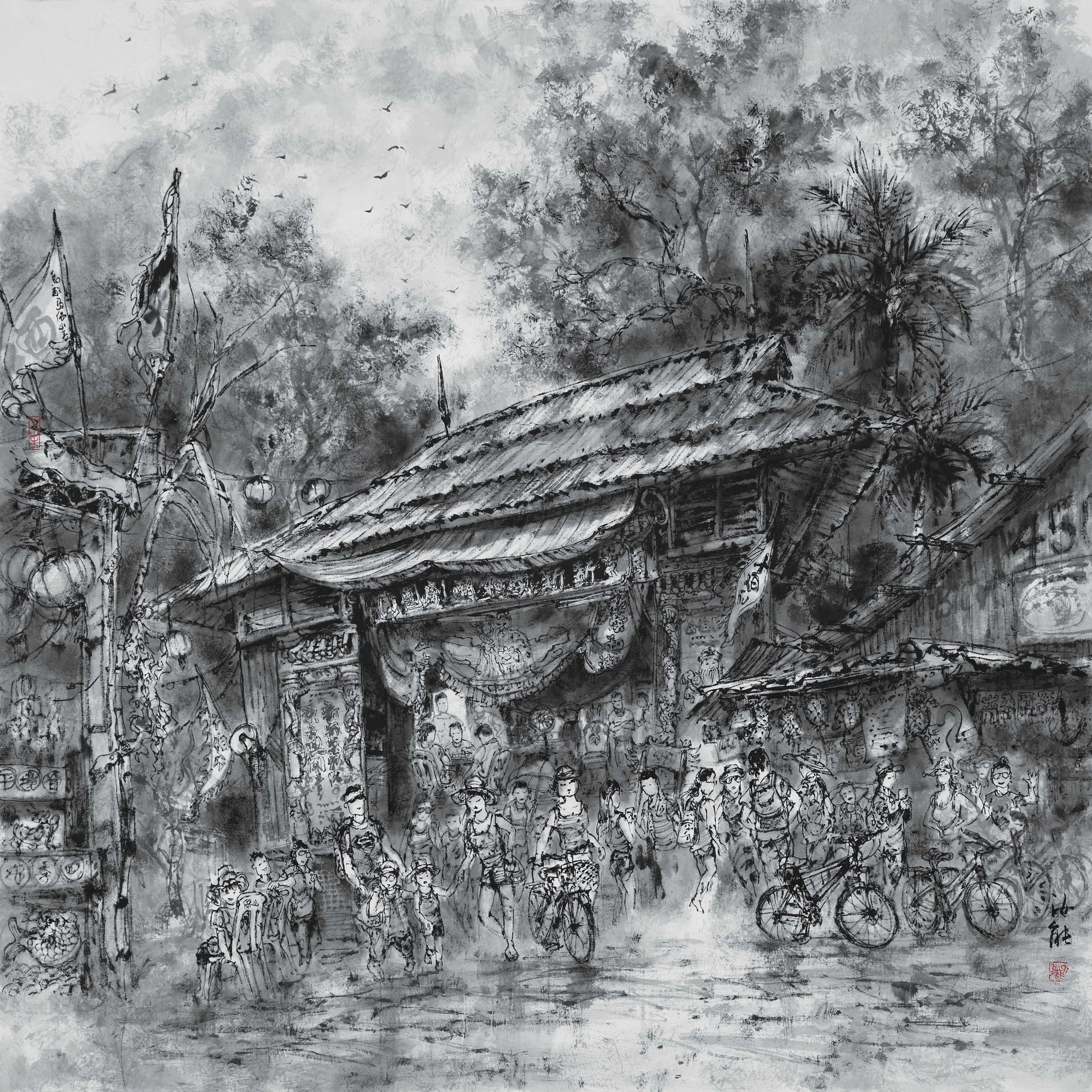 Tung Yue Nang_Street Opera_ink on rice paper_97x97cm_2015(Cert made)_web.jpg