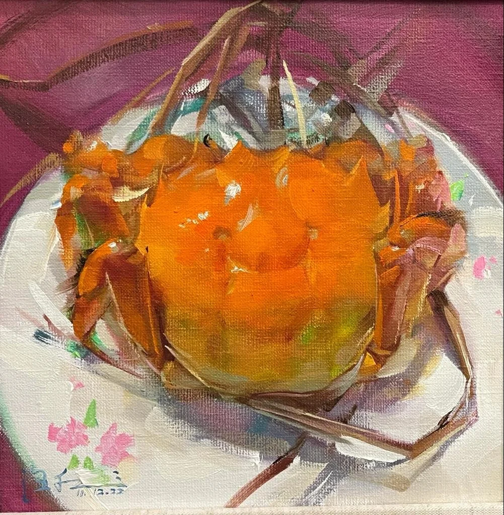 Ready to Serve_Oil on canvas_23x23cm_2023.JPG
