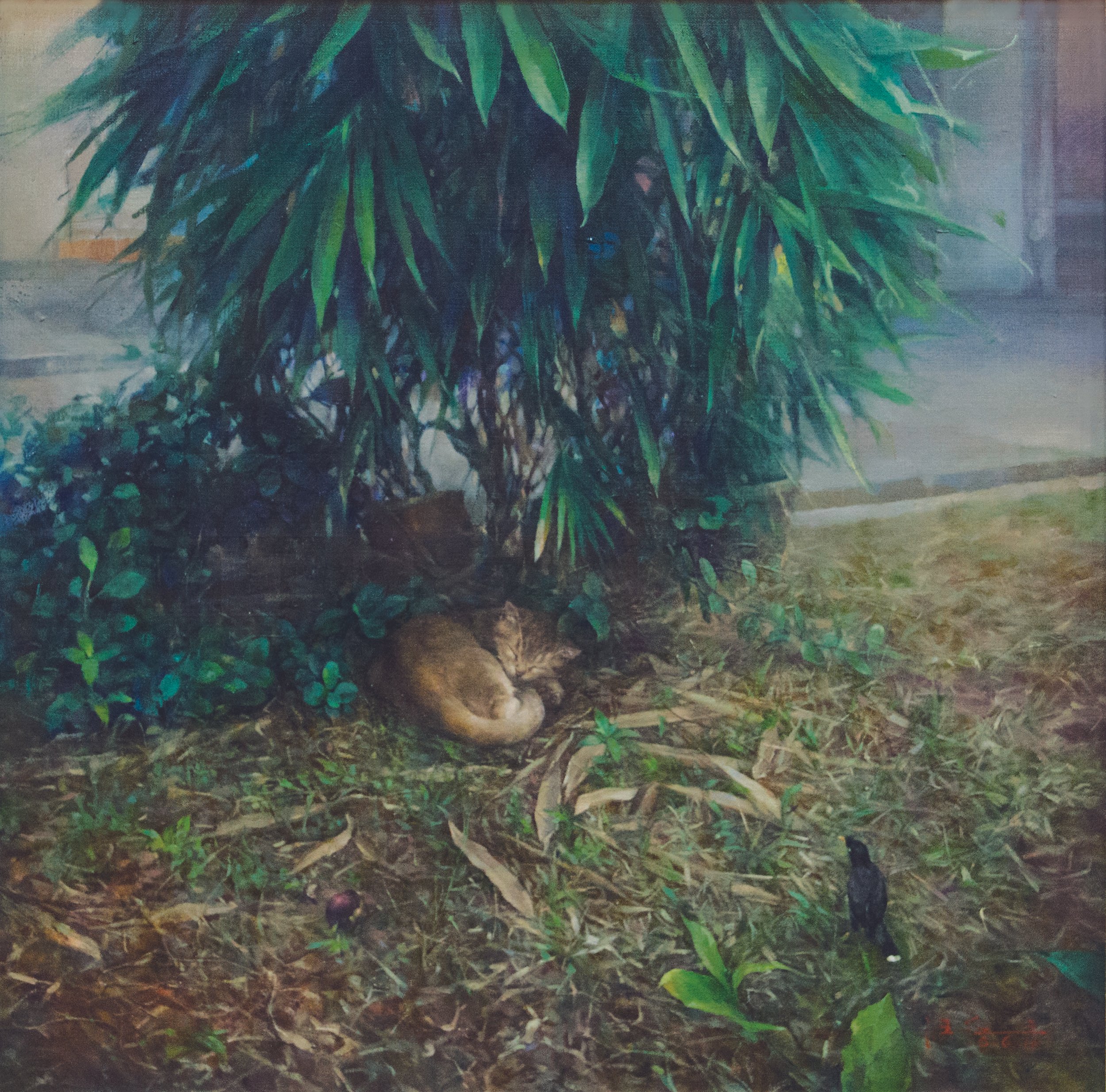 Wang Fei_Napping_oil on canvas_60x60cm_2016.jpg