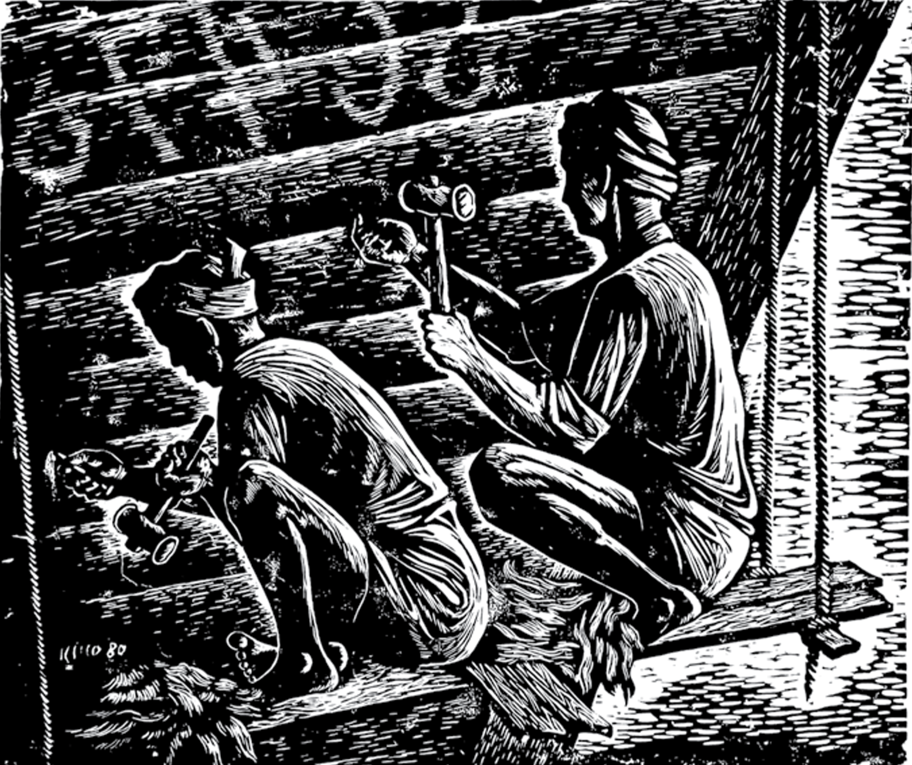 Mending Boats 修补船只