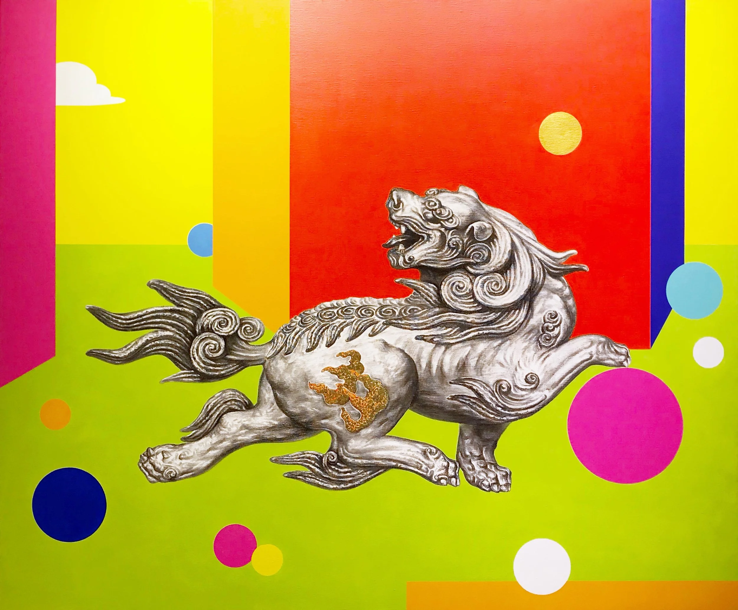 Liu Xuan Qi_Clouds and Jade Pearls_Mixed Media on canvas_122x101cm_2021..jpg