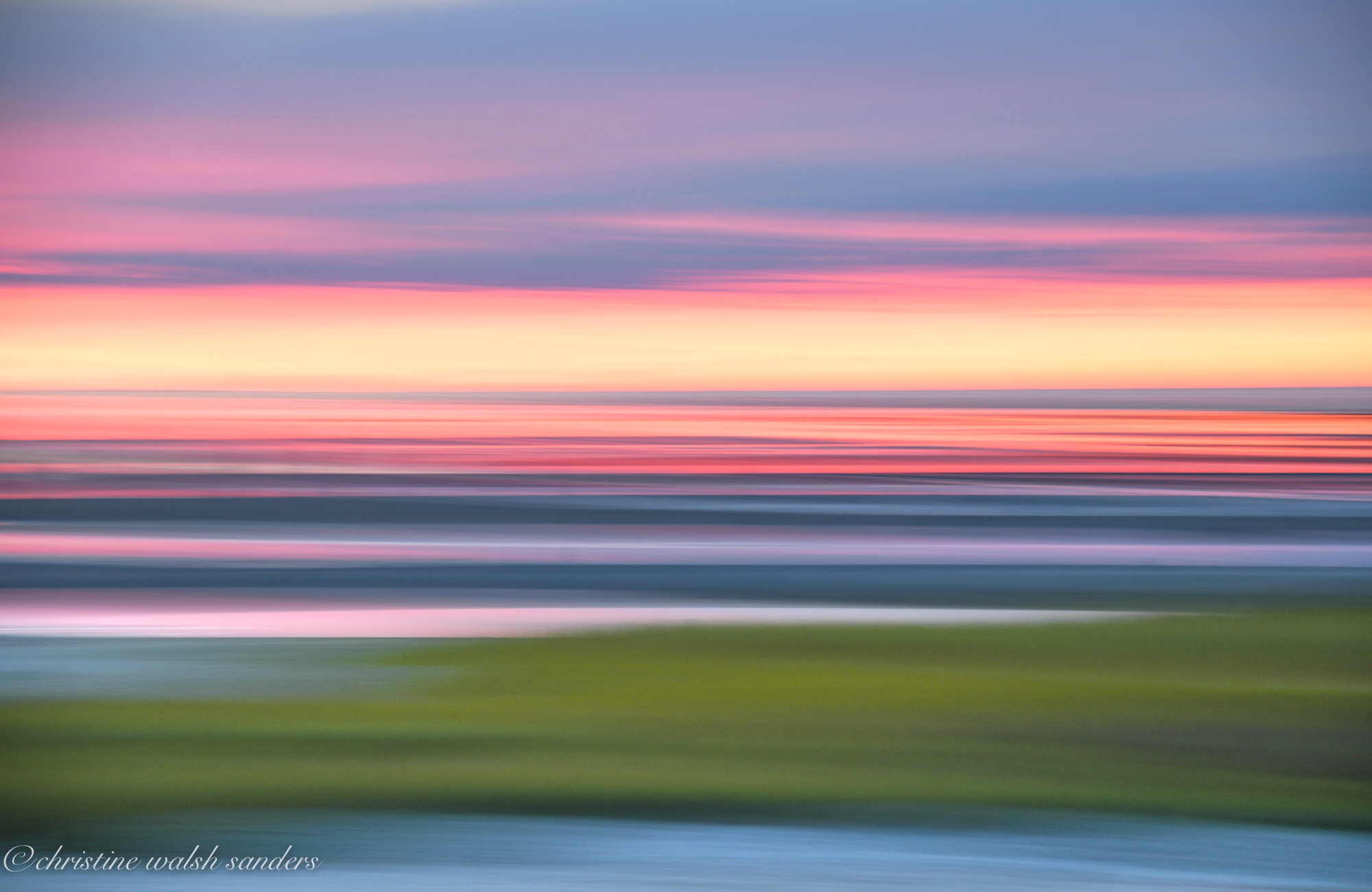"Stripes At Sunset"   Skaket Beach, Orleans 